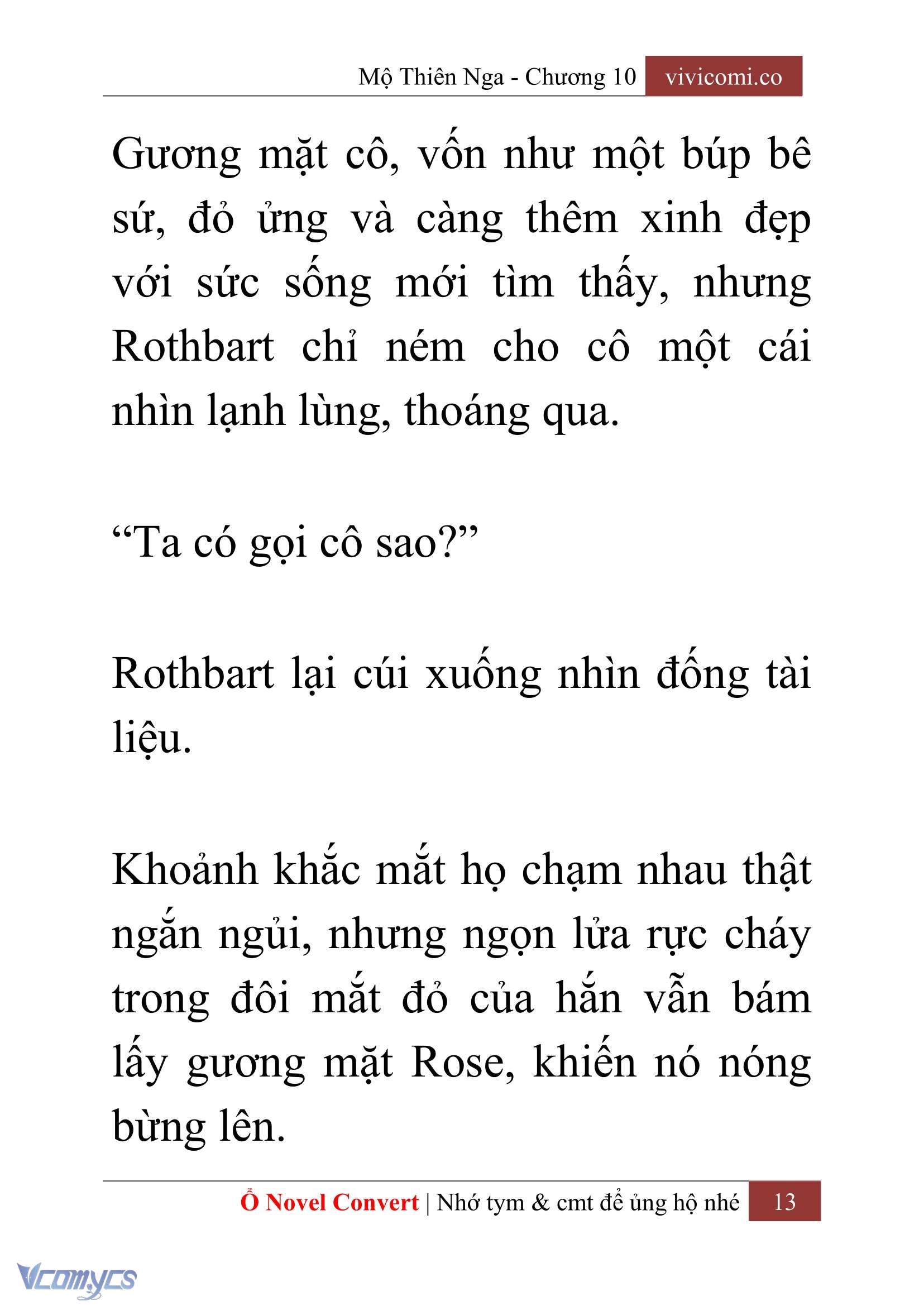 [Novel] Mộ Thiên Nga Chap 10 - Next 