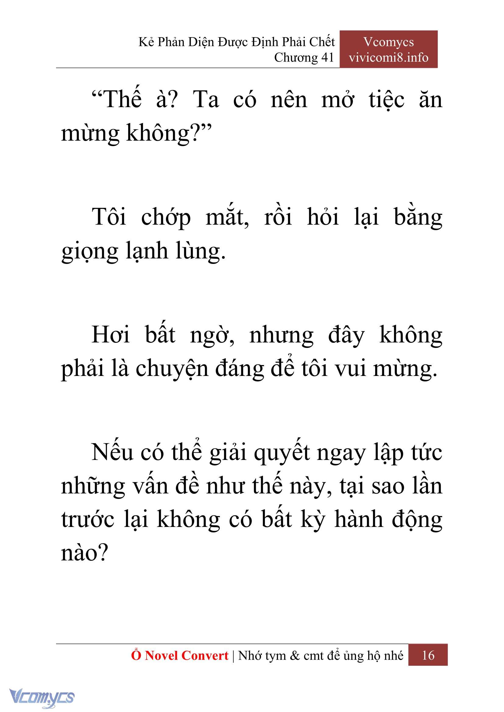[Novel] Kẻ Phản Diện Được Định Phải Chết Chap 41 - Trang 2