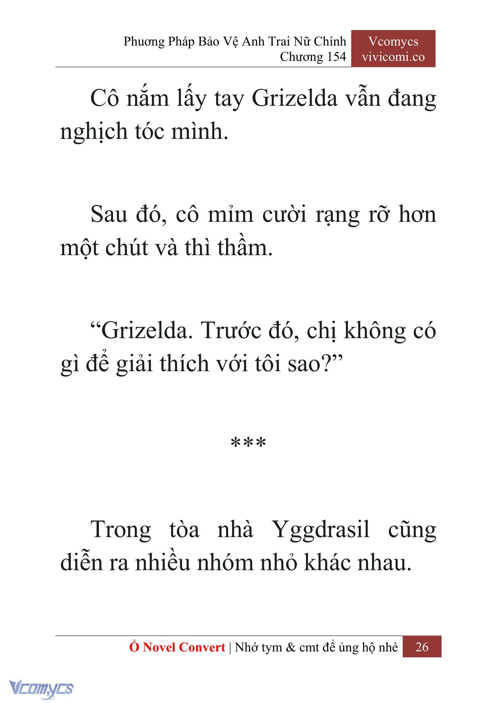 [Novel] Phương Pháp Bảo Vệ Anh Trai Nữ Chính Chap 154 - Trang 2