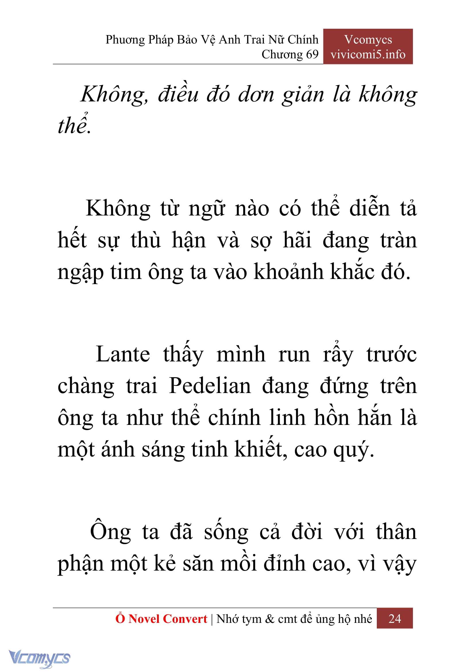 [Novel] Phương Pháp Bảo Vệ Anh Trai Nữ Chính Chap 69 - Trang 2