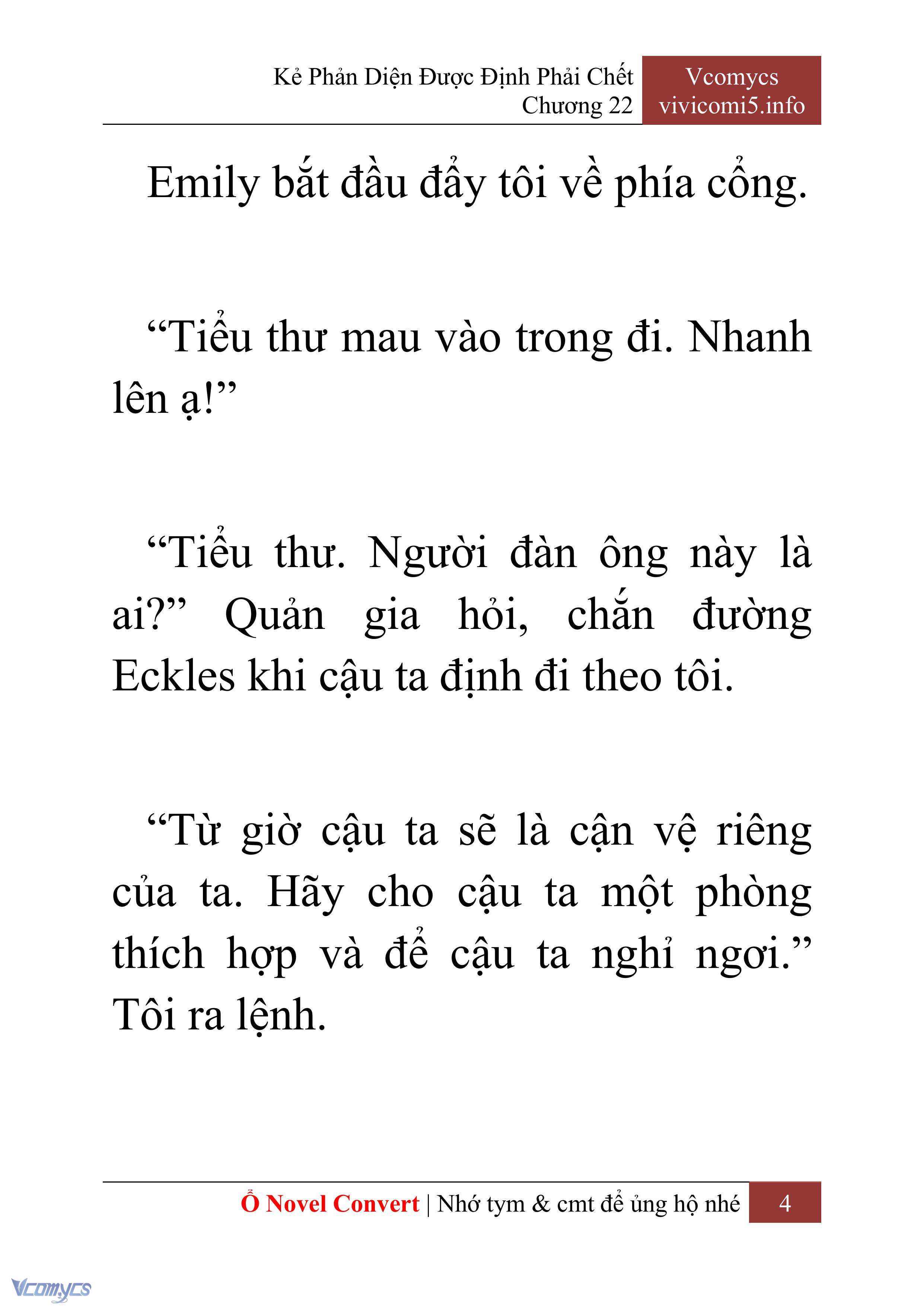 [Novel] Kẻ Phản Diện Được Định Phải Chết Chap 22 - Trang 2