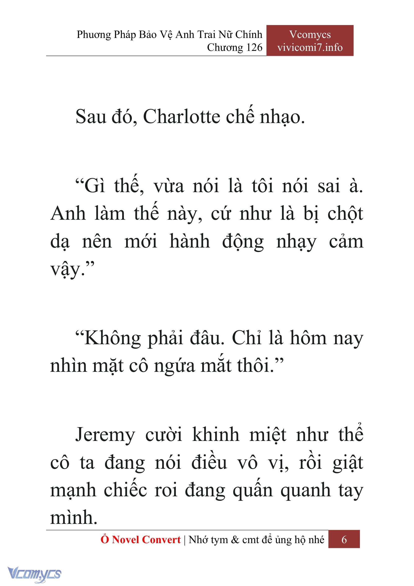 [Novel] Phương Pháp Bảo Vệ Anh Trai Nữ Chính Chap 126 - Trang 2
