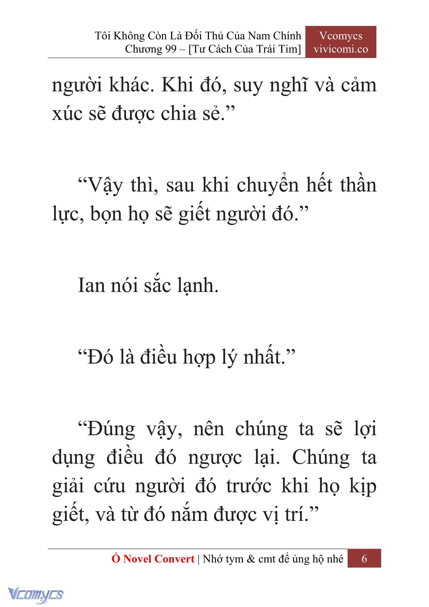 [Novel] Tôi Không Còn Là Đối Thủ Của Nam Chính Chap 99 - Trang 2