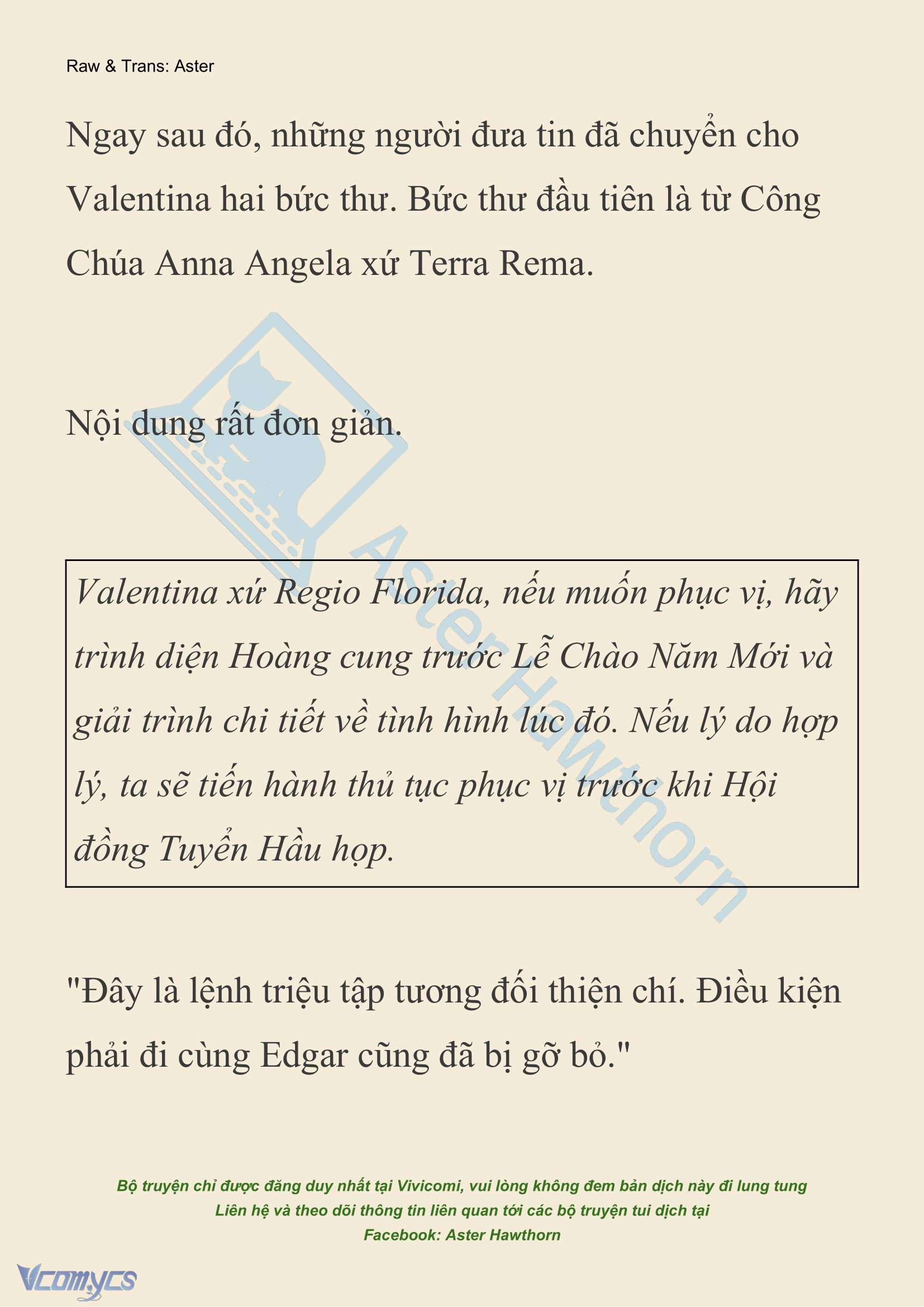 [NOVEL] Thiên Đường Của Valentina Chap 143 - Trang 2