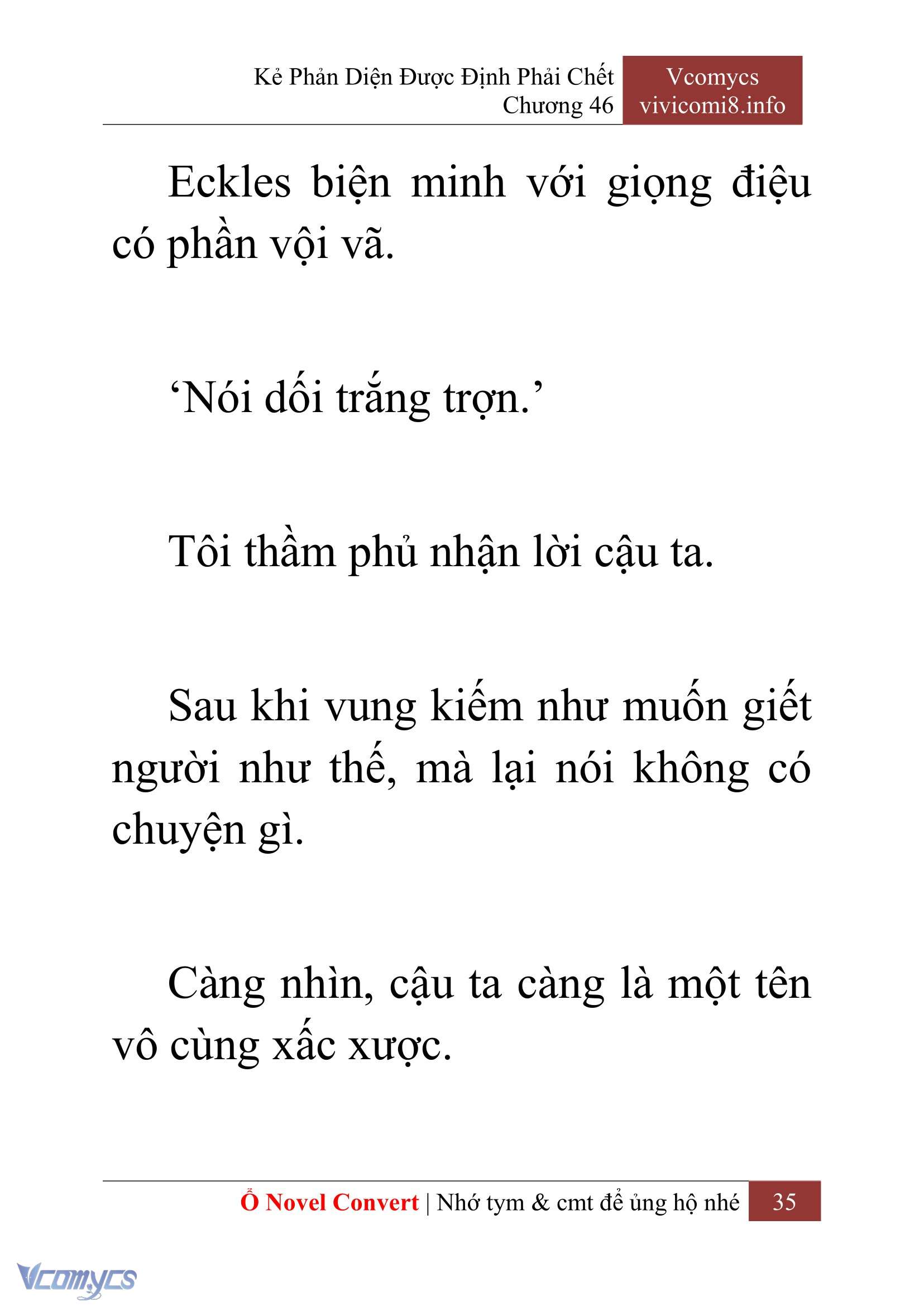 [Novel] Kẻ Phản Diện Được Định Phải Chết Chap 46 - Trang 2