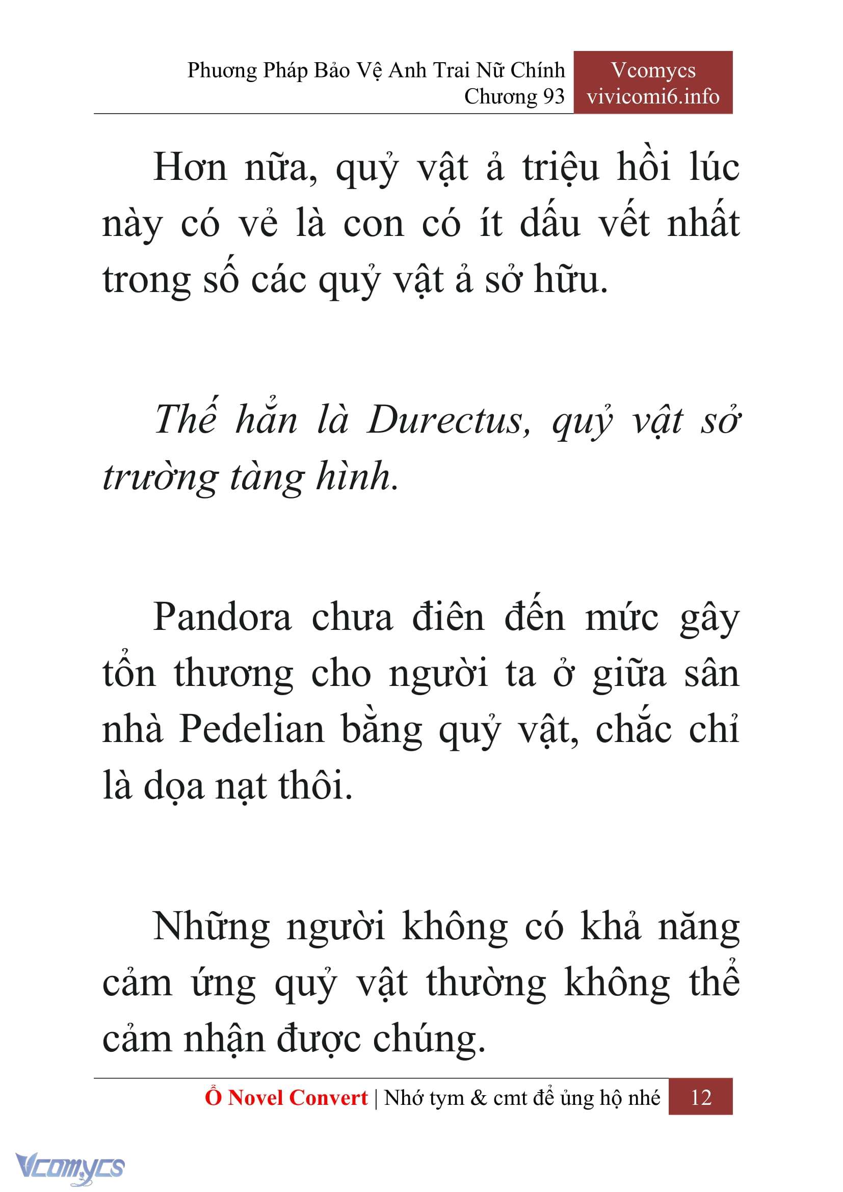 [Novel] Phương Pháp Bảo Vệ Anh Trai Nữ Chính Chap 93 - Trang 2