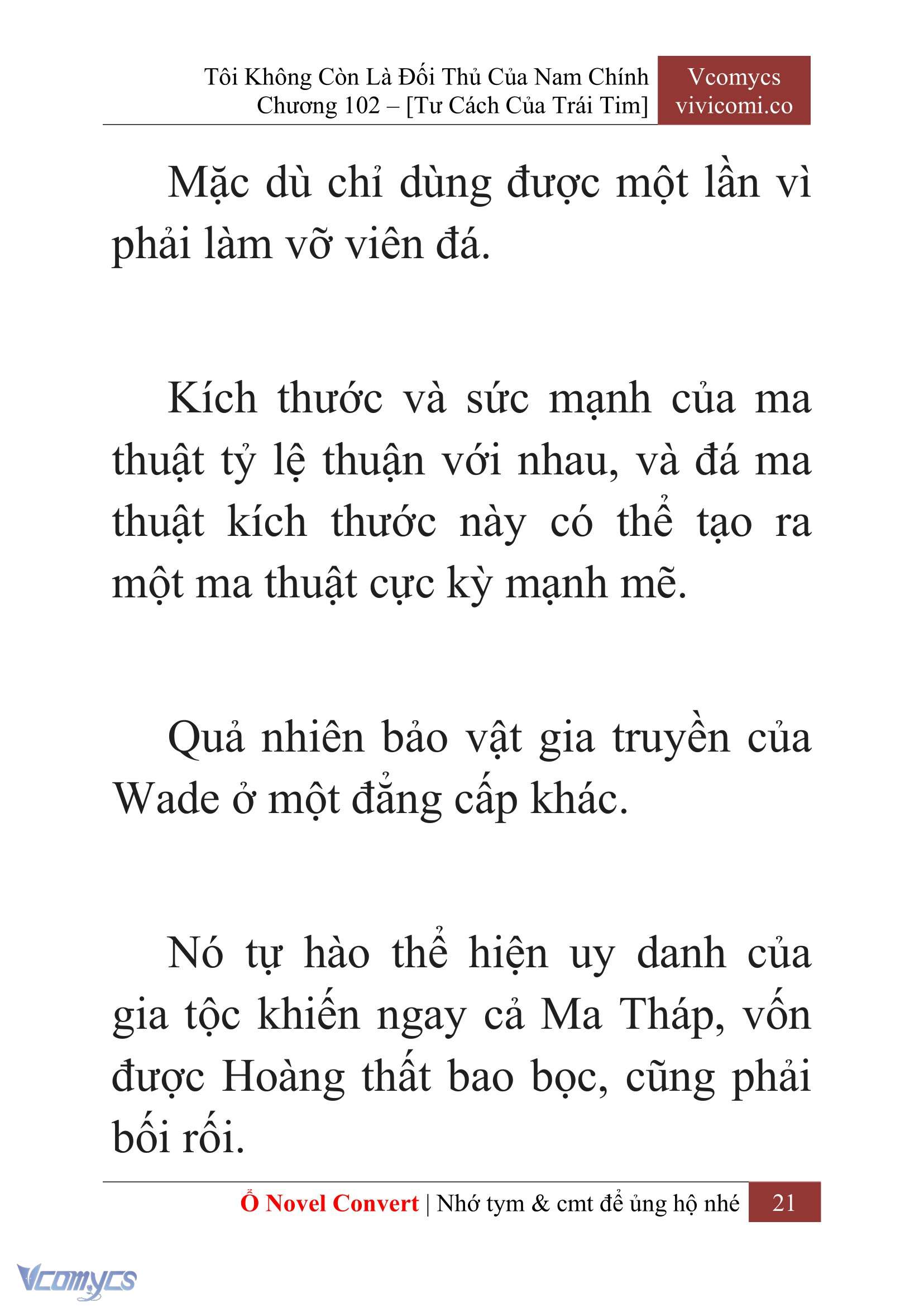 [Novel] Tôi Không Còn Là Đối Thủ Của Nam Chính Chap 102 - Trang 2