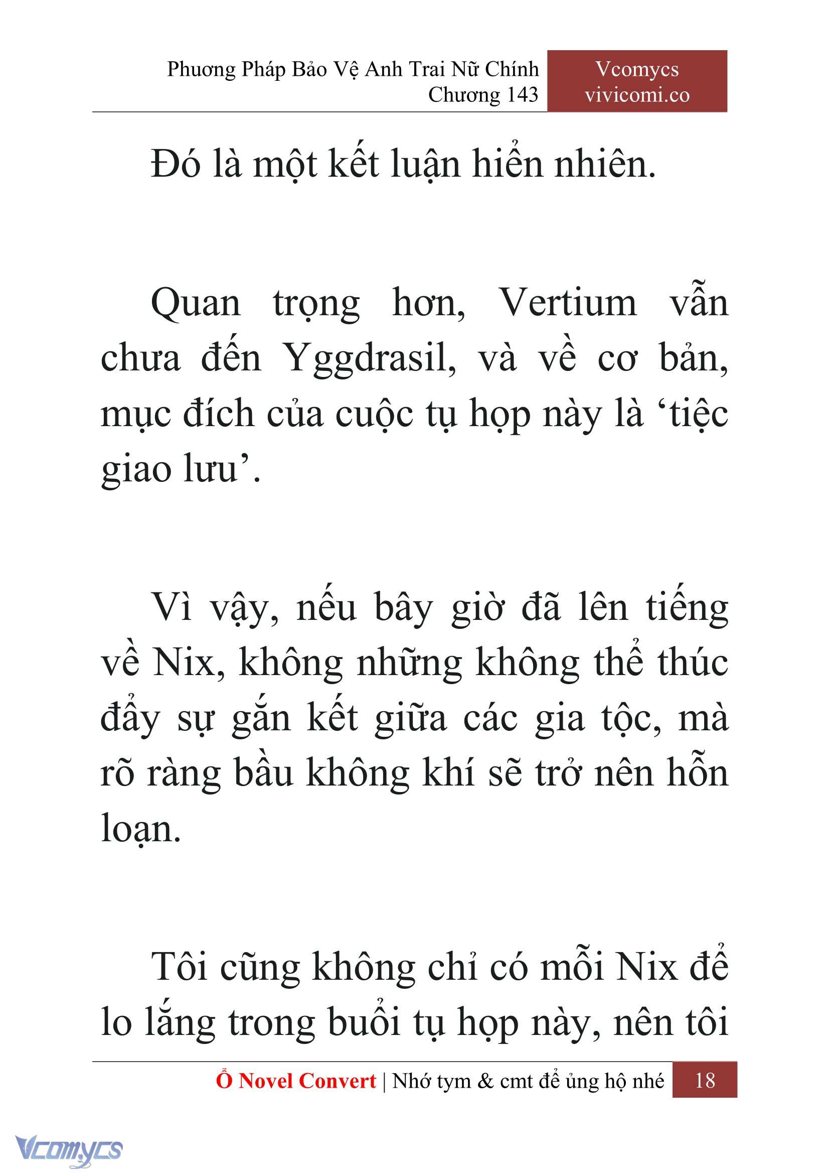 [Novel] Phương Pháp Bảo Vệ Anh Trai Nữ Chính Chap 143 - Trang 2