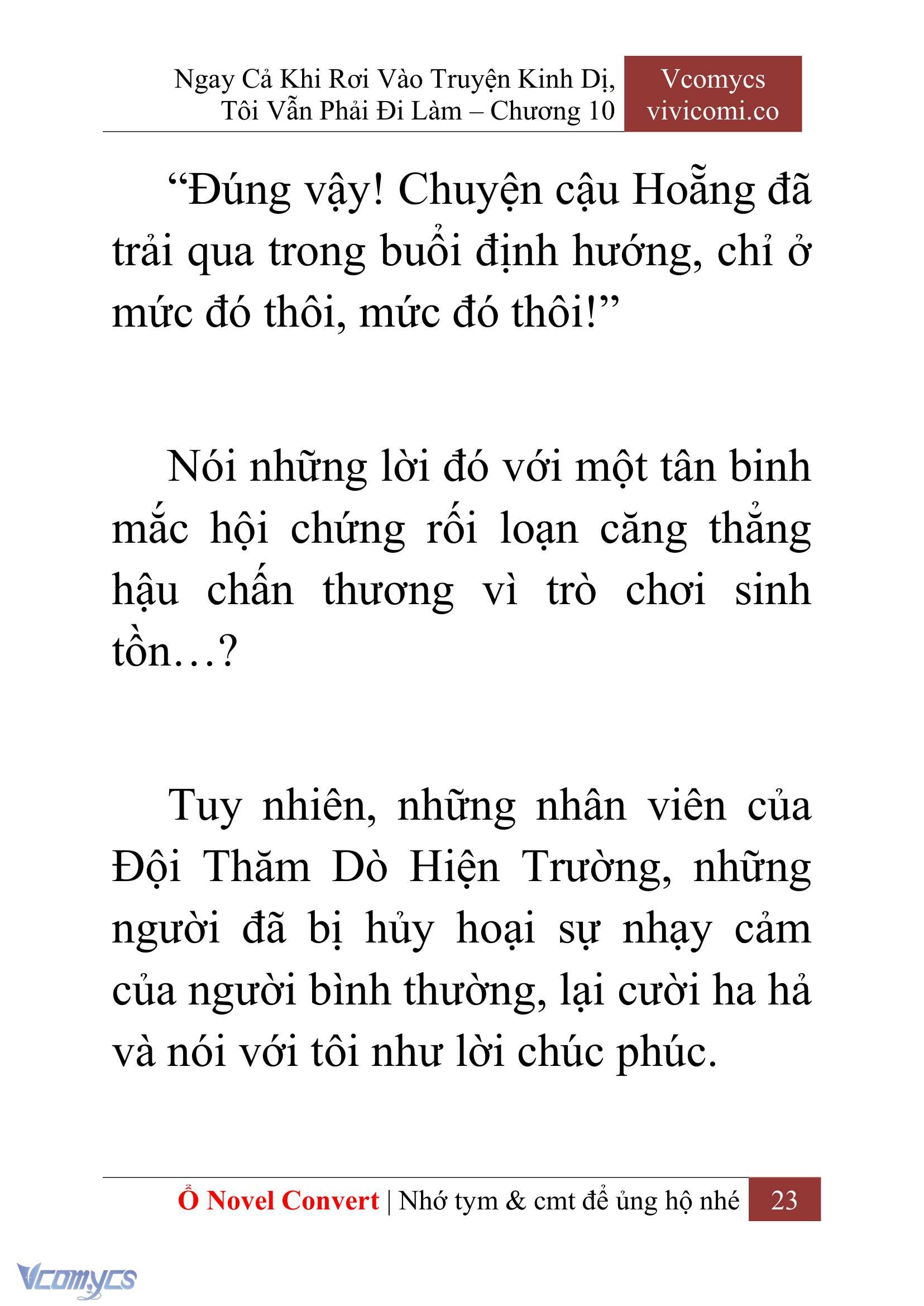 [Novel] Ngay Cả Khi Rơi Vào Truyện Kinh Dị, Tôi Vẫn Phải Đi Làm Chap 10 - Trang 2