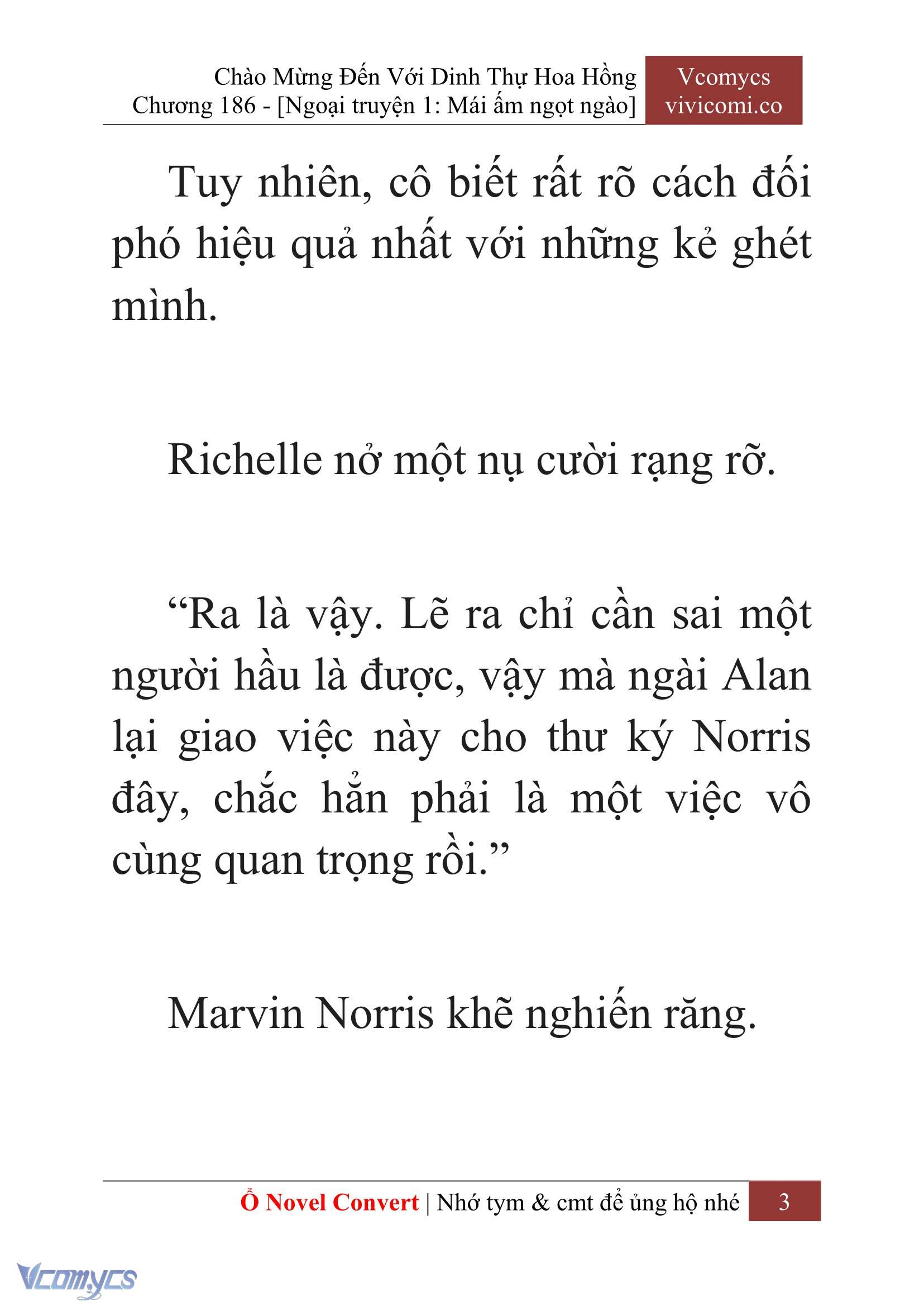 [Novel] Chào Mừng Đến Với Dinh Thự Hoa Hồng Chap 186 - Trang 2