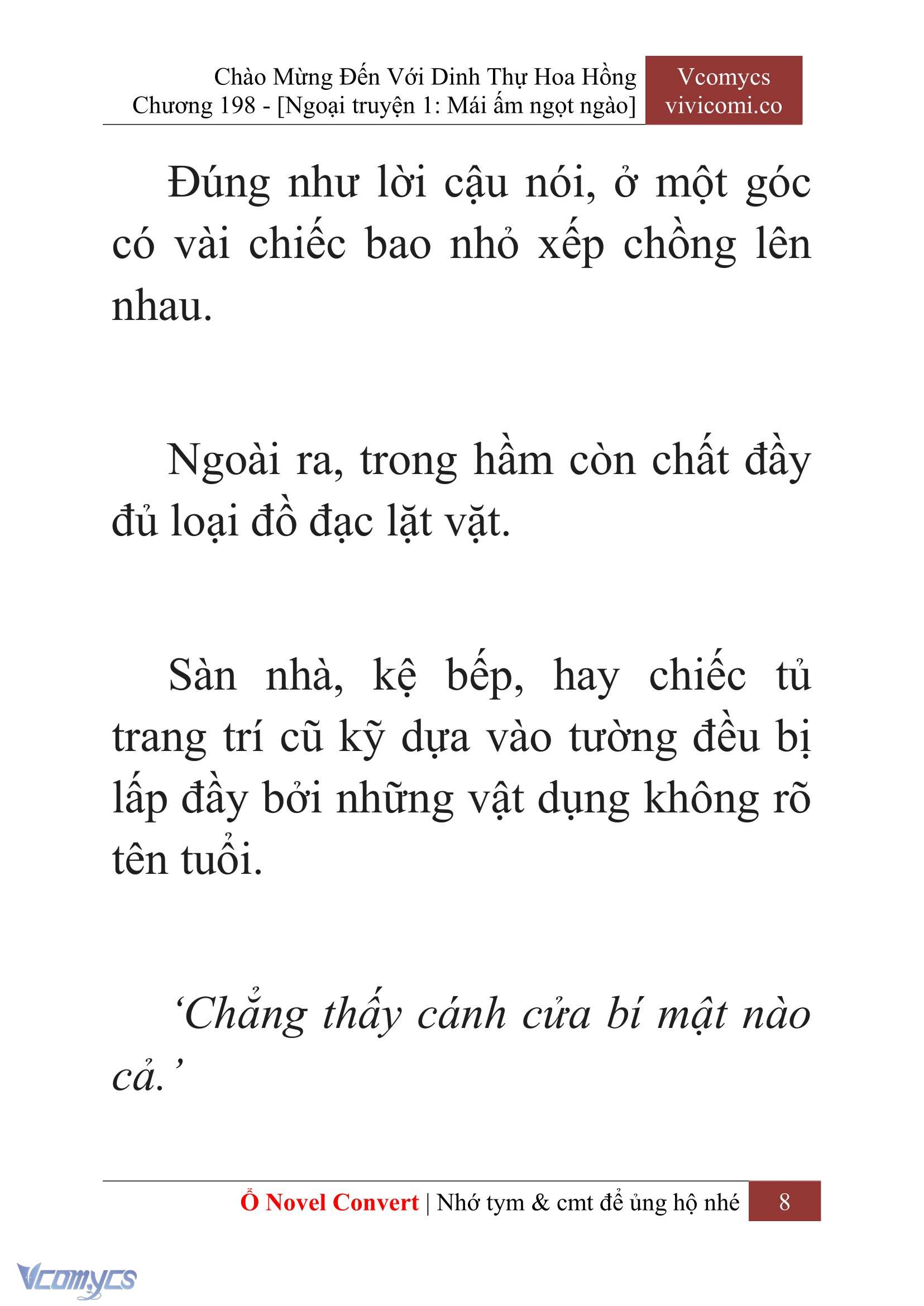 [Novel] Chào Mừng Đến Với Dinh Thự Hoa Hồng Chap 198 - Trang 2