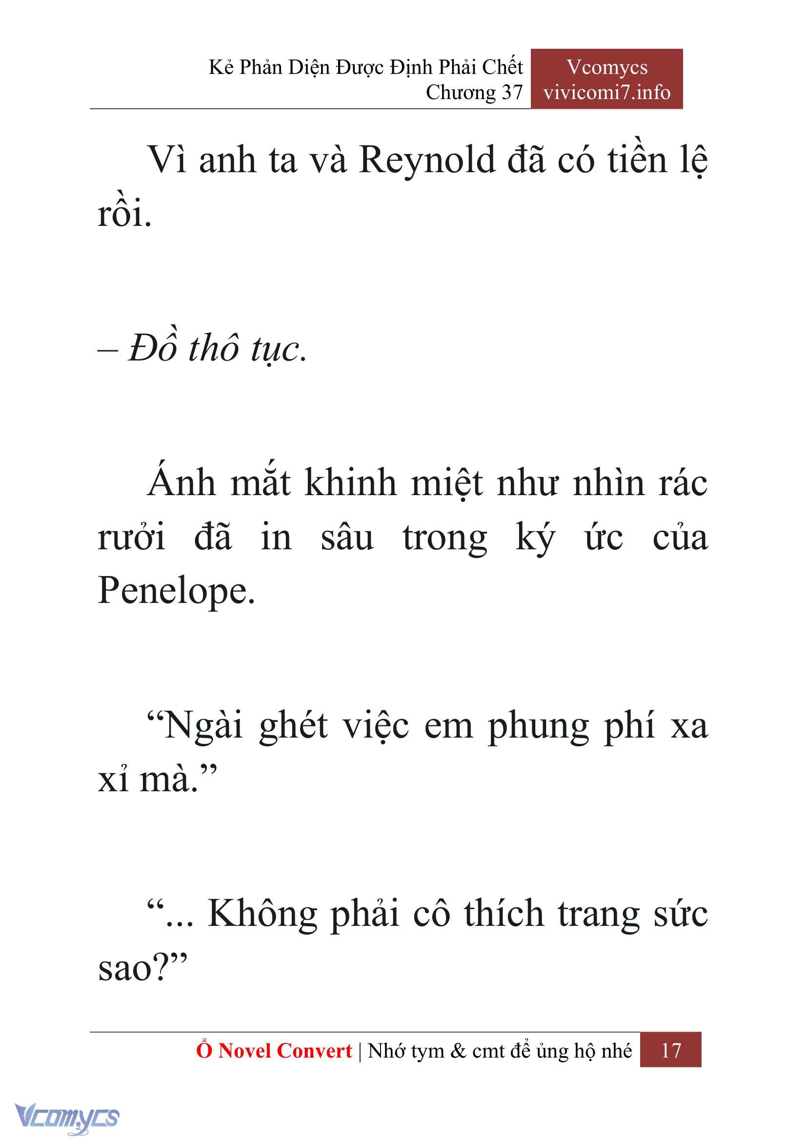 [Novel] Kẻ Phản Diện Được Định Phải Chết Chap 37 - Trang 2