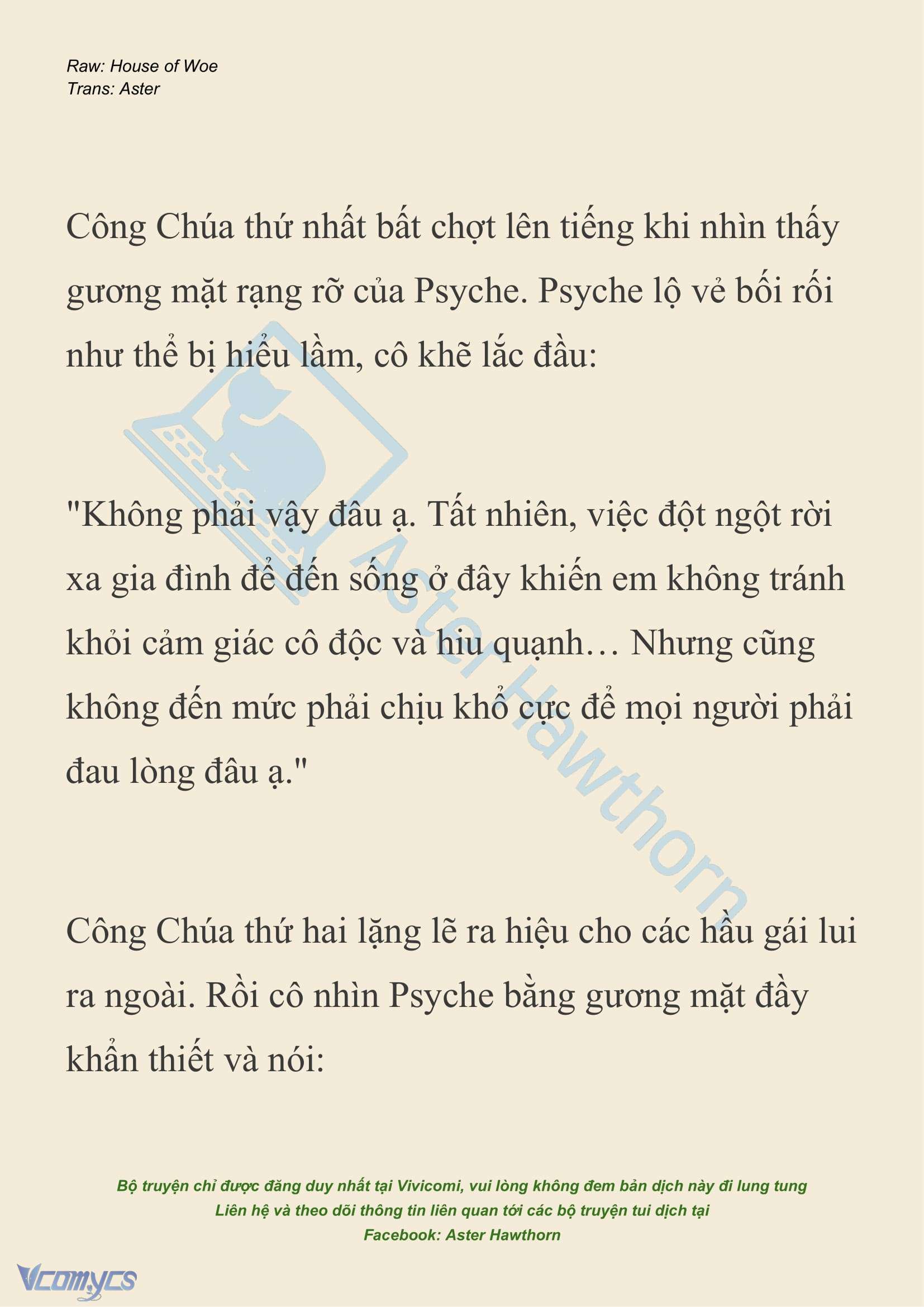 [NOVEL] Dành Cho Các Nữ Thần: Dành cho Psyche Chap 33 - Trang 2