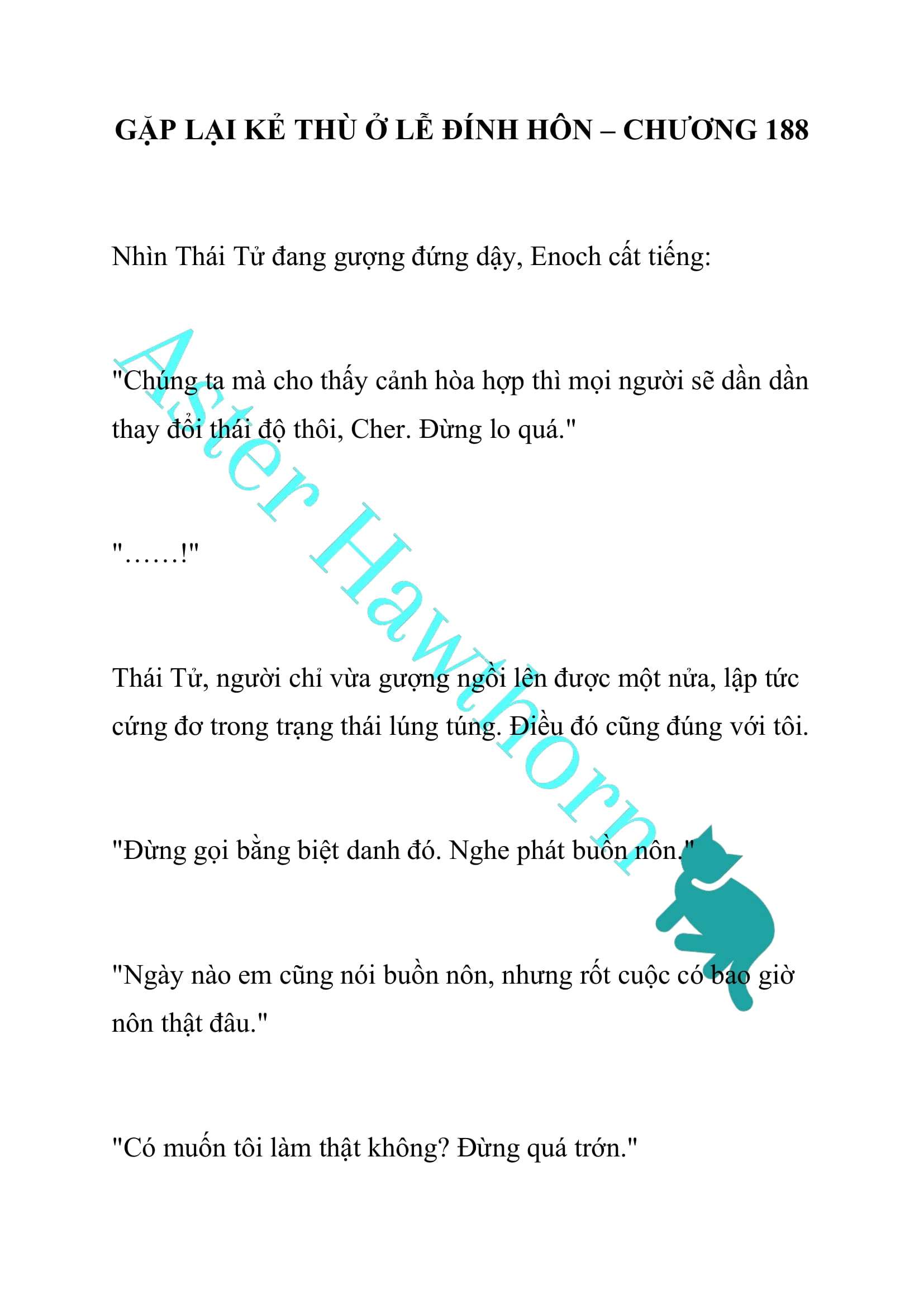 [NOVEL] Gặp Lại Kẻ Thù Ở Lễ Đính Hôn Chap 188 - Trang 2