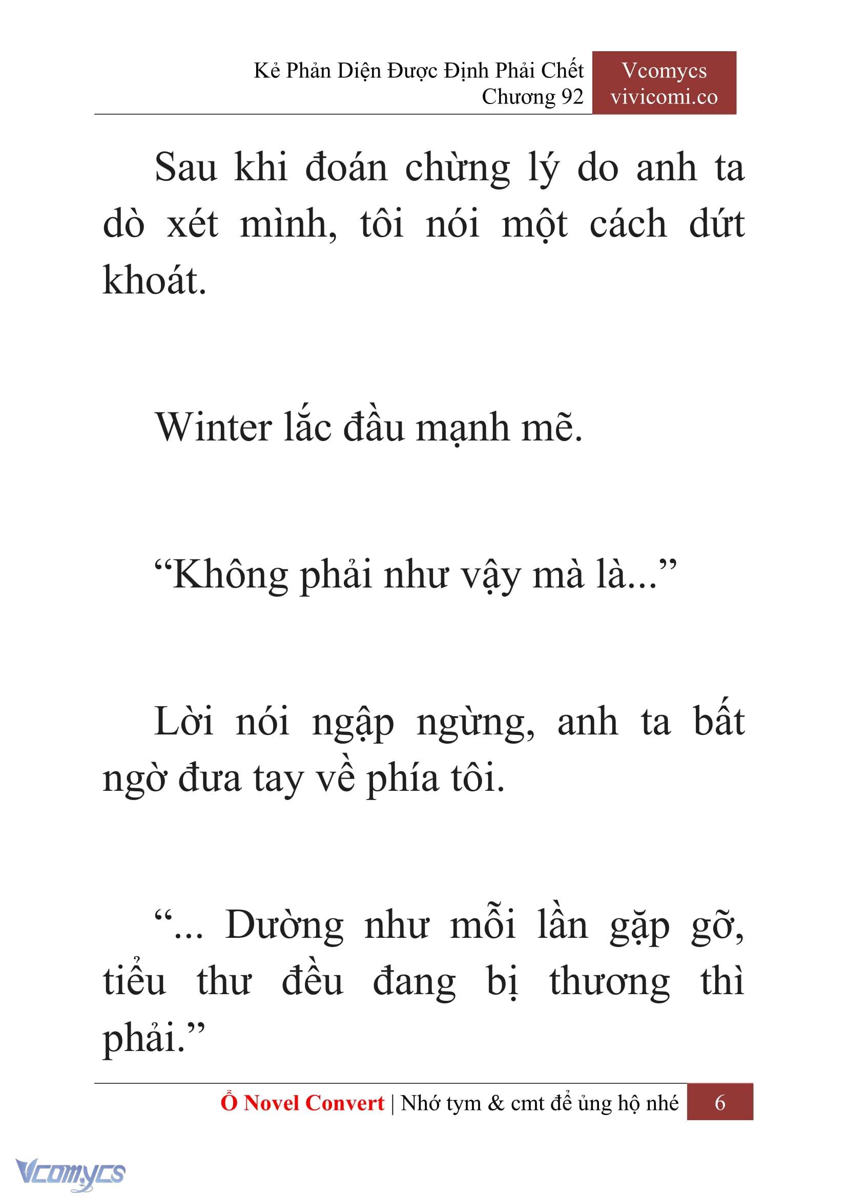 [Novel] Kẻ Phản Diện Được Định Phải Chết Chap 92 - Trang 2