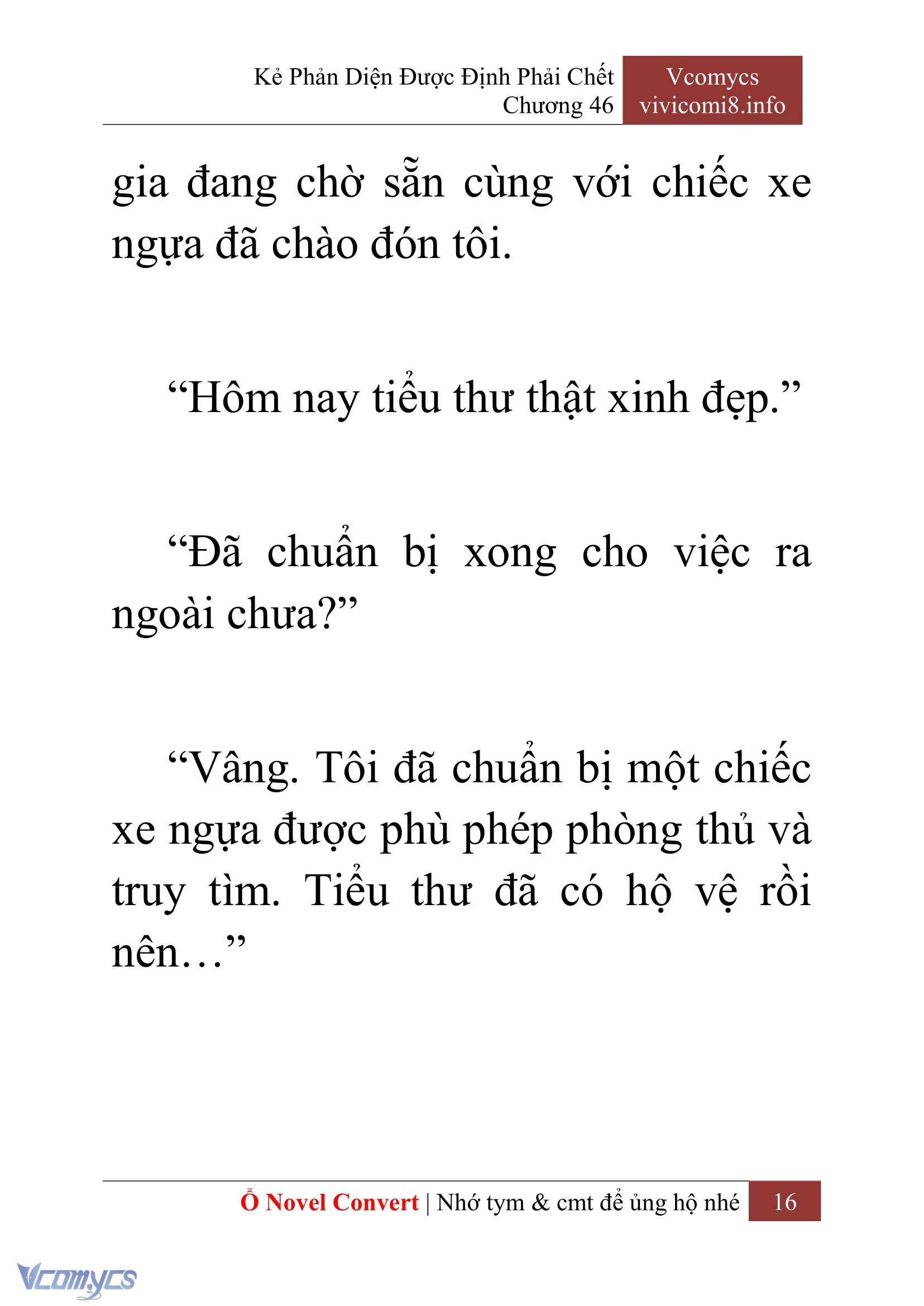 [Novel] Kẻ Phản Diện Được Định Phải Chết Chap 46 - Trang 2