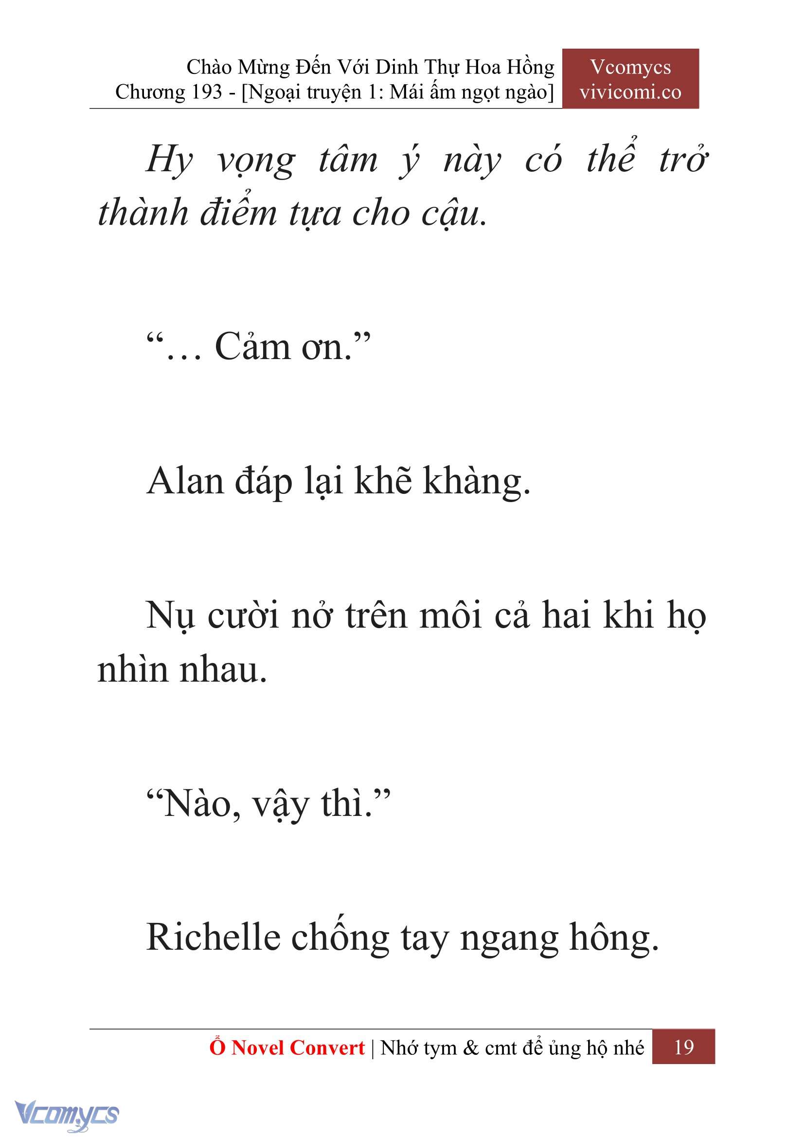 [Novel] Chào Mừng Đến Với Dinh Thự Hoa Hồng Chap 193 - Trang 2