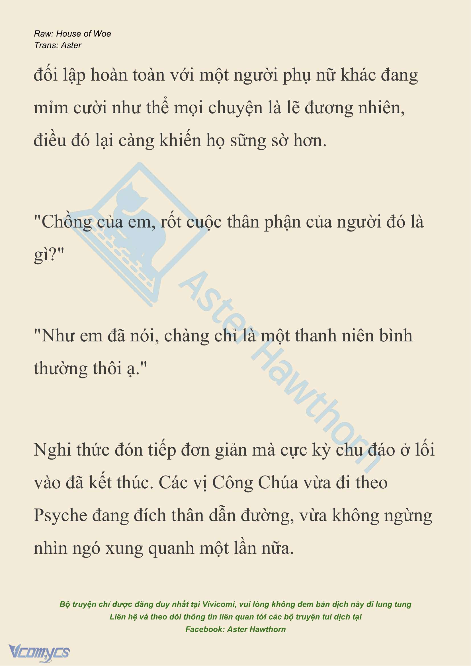 [NOVEL] Dành Cho Các Nữ Thần: Dành cho Psyche Chap 31 - Trang 2