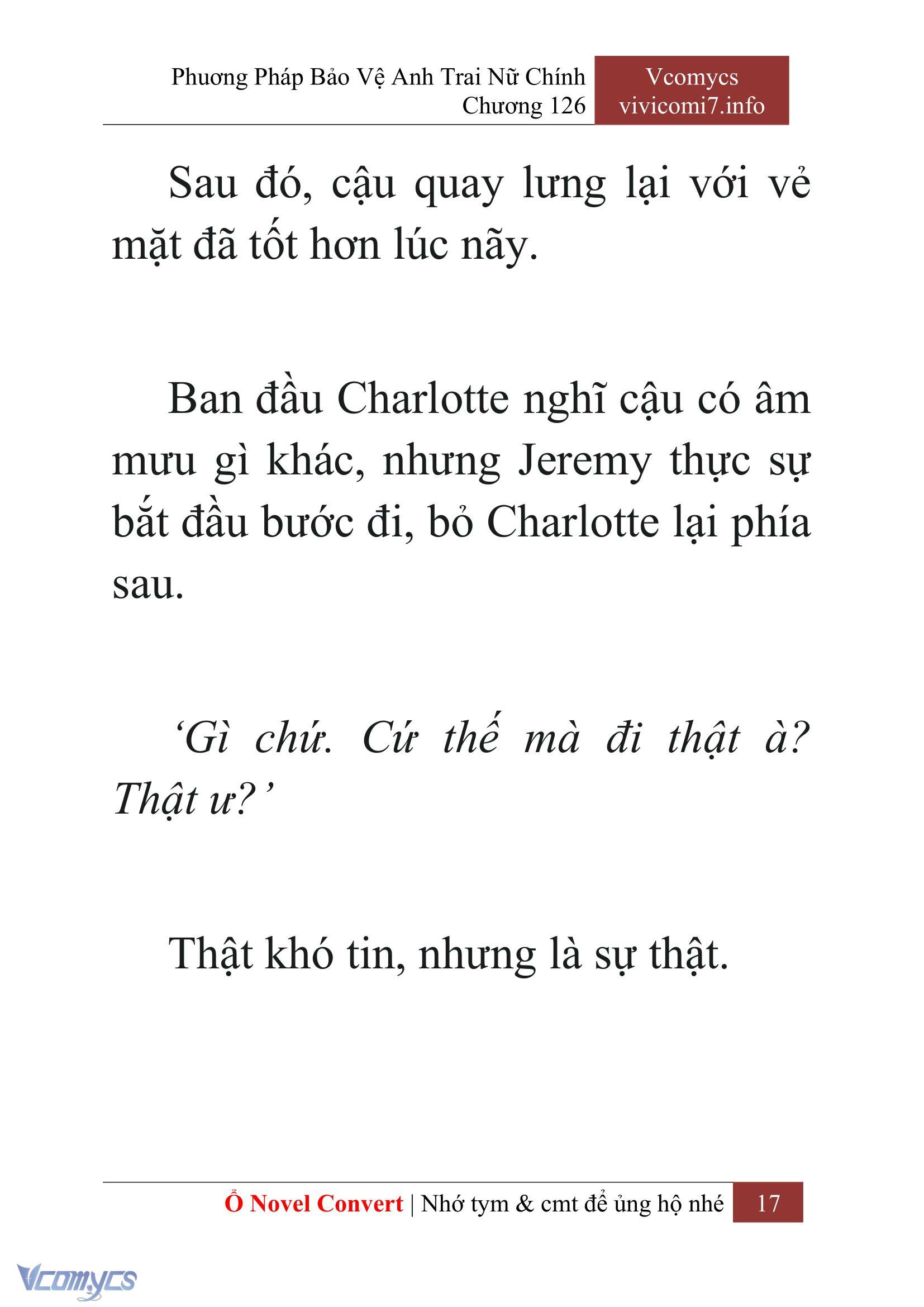 [Novel] Phương Pháp Bảo Vệ Anh Trai Nữ Chính Chap 126 - Trang 2