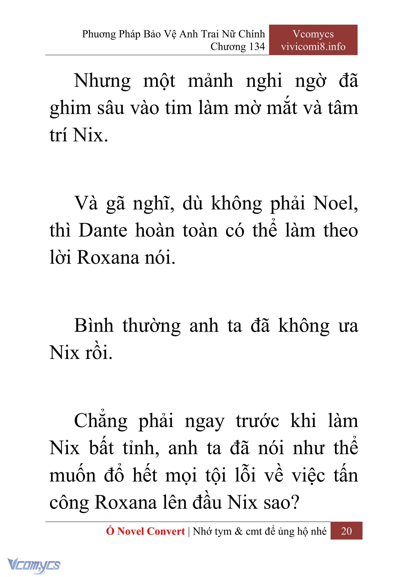 [Novel] Phương Pháp Bảo Vệ Anh Trai Nữ Chính Chap 134 - Trang 2