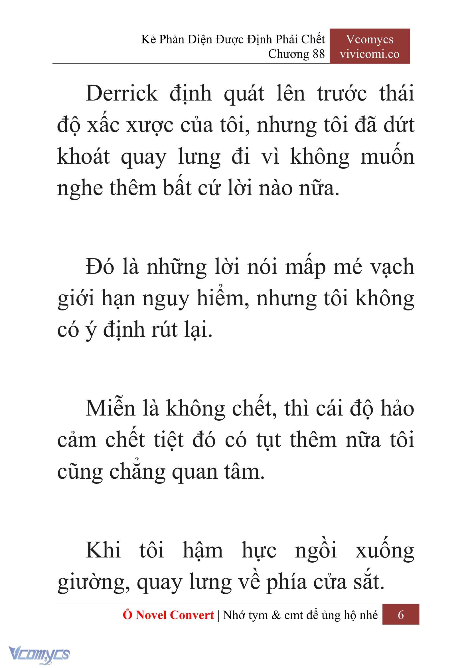[Novel] Kẻ Phản Diện Được Định Phải Chết Chap 88 - Trang 2