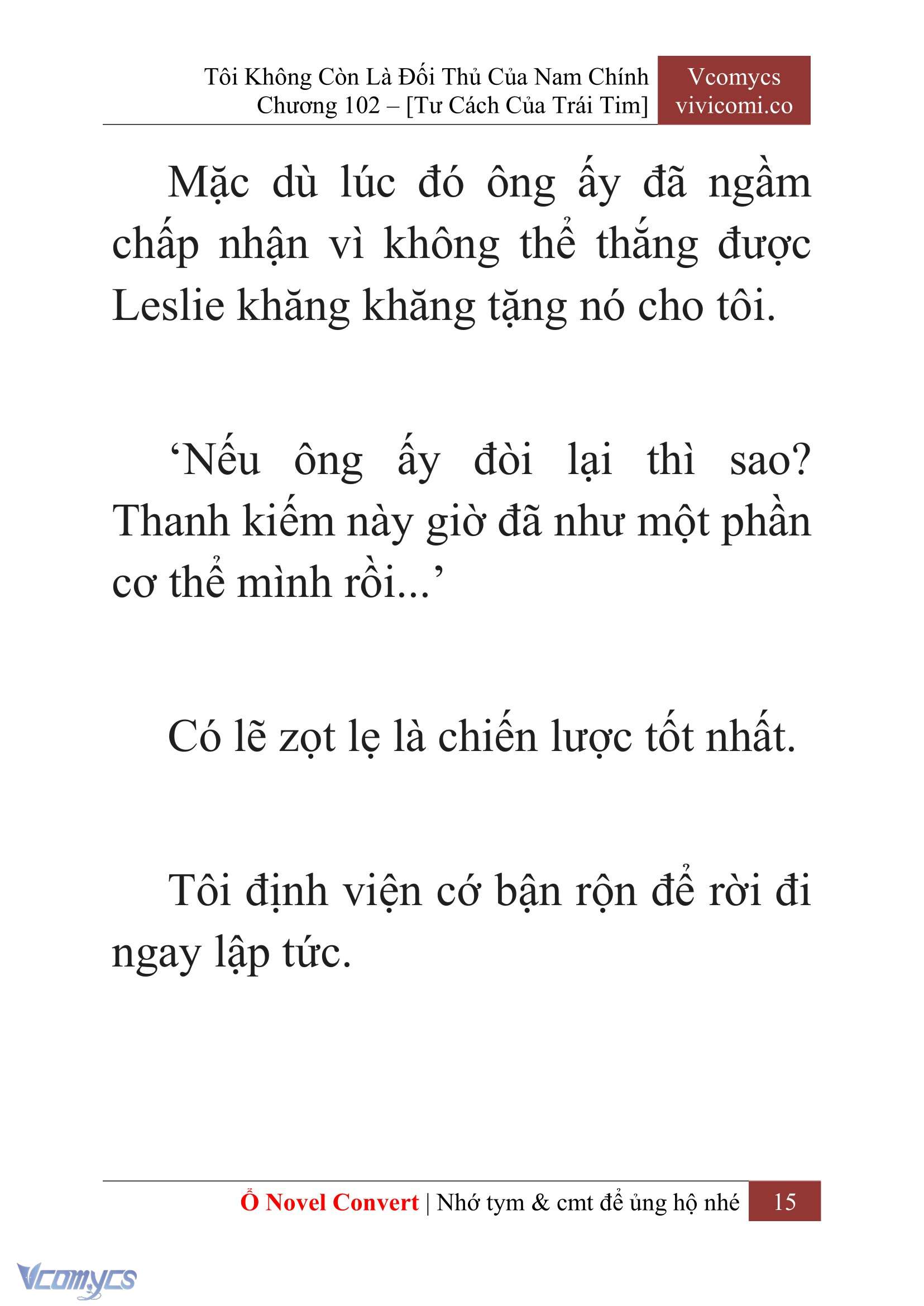 [Novel] Tôi Không Còn Là Đối Thủ Của Nam Chính Chap 102 - Trang 2