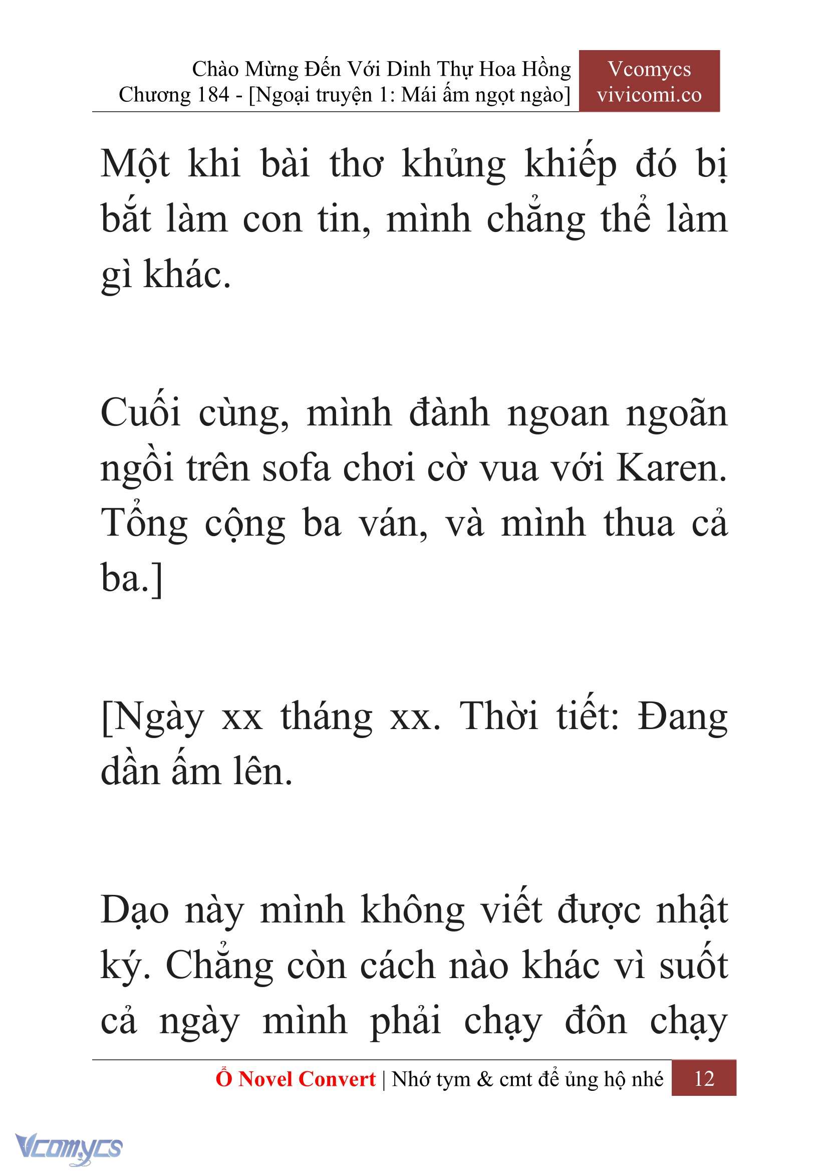[Novel] Chào Mừng Đến Với Dinh Thự Hoa Hồng Chap 184 - Trang 2