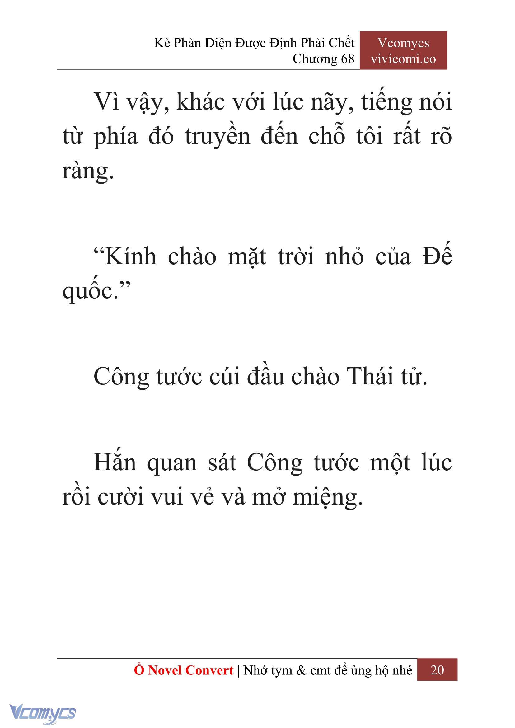 [Novel] Kẻ Phản Diện Được Định Phải Chết Chap 68 - Next Chap 69