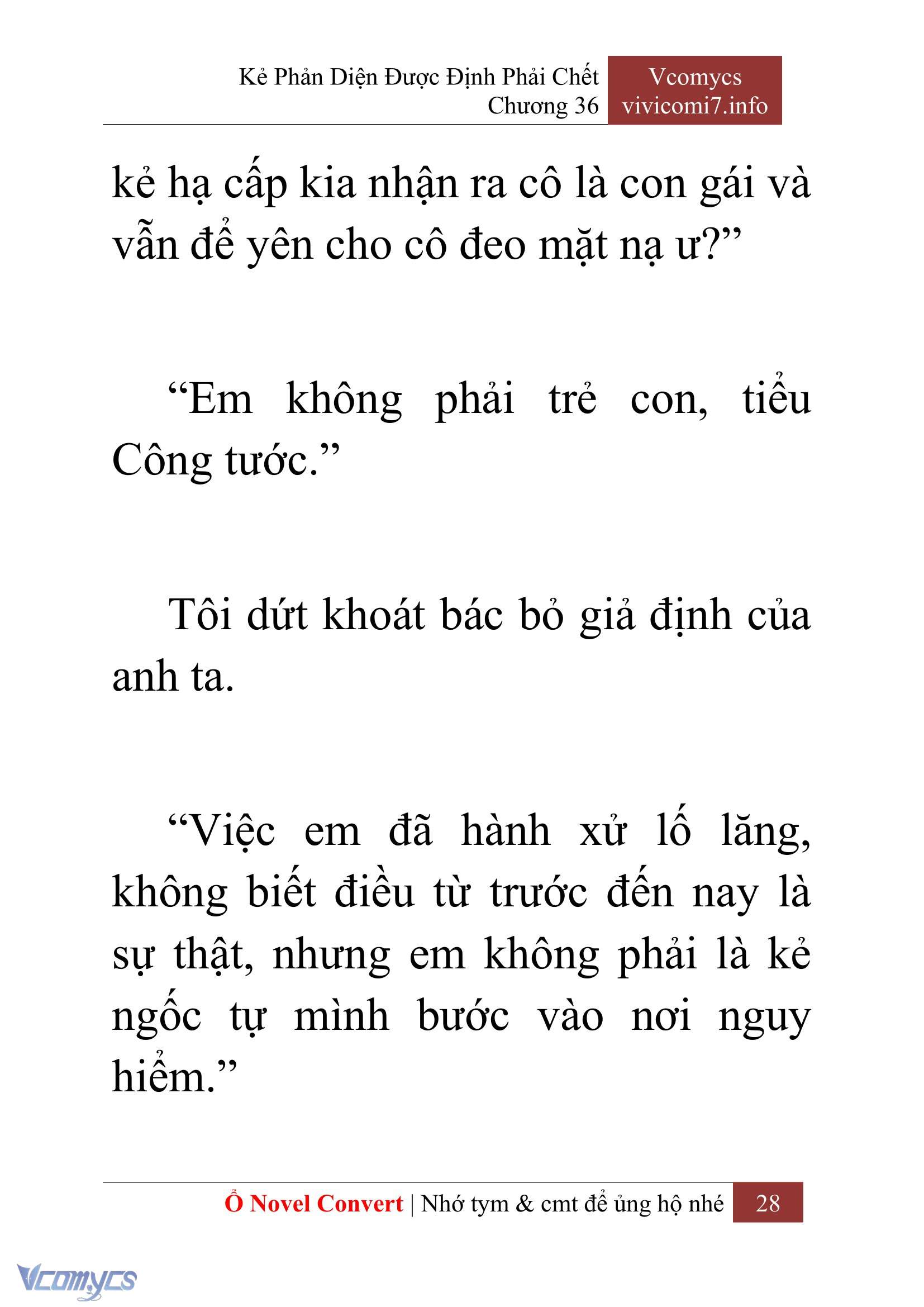 [Novel] Kẻ Phản Diện Được Định Phải Chết Chap 36 - Trang 2