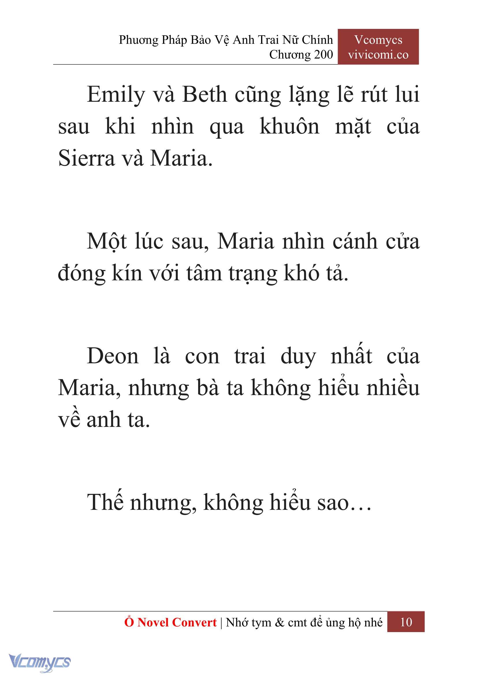 [Novel] Phương Pháp Bảo Vệ Anh Trai Nữ Chính Chap 200 - Trang 2