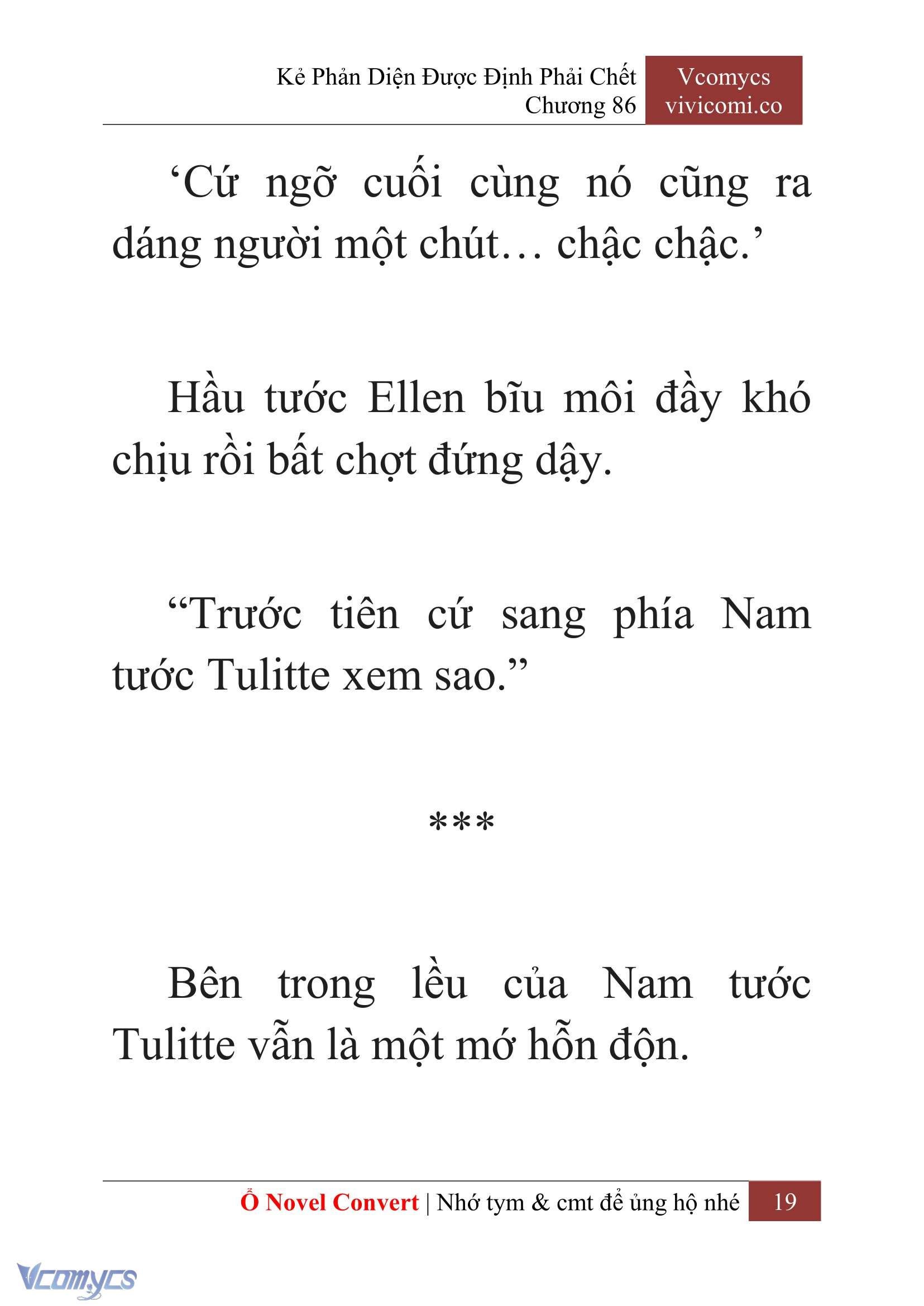 [Novel] Kẻ Phản Diện Được Định Phải Chết Chap 86 - Trang 2