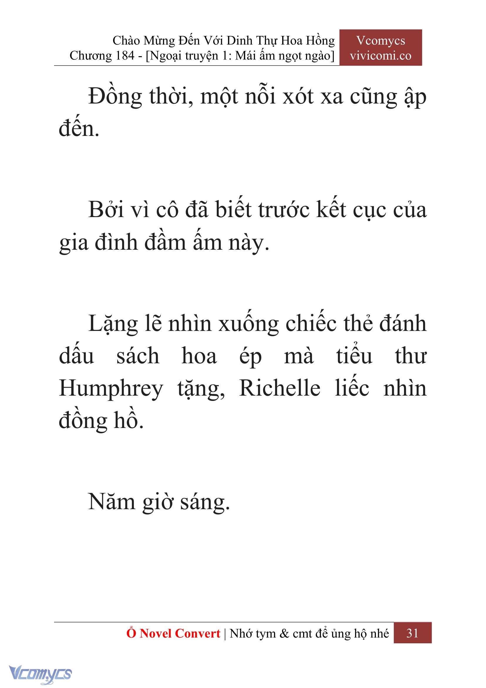 [Novel] Chào Mừng Đến Với Dinh Thự Hoa Hồng Chap 184 - Trang 2