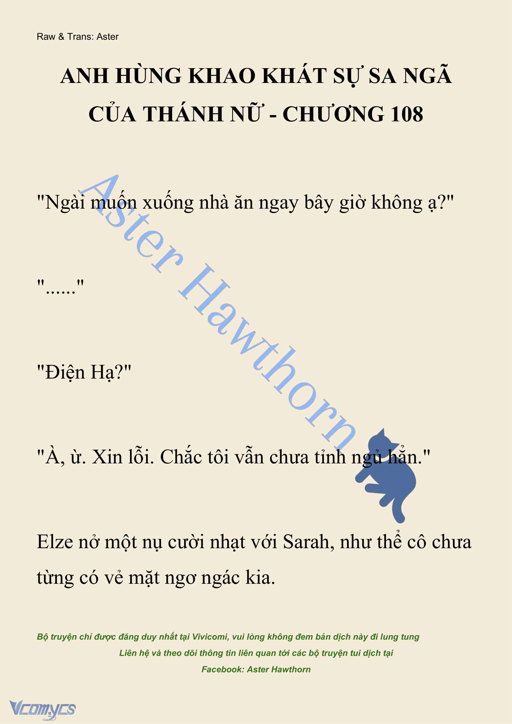 [NOVEL] Anh Hùng Khao Khát Sự Sa Ngã Của Thánh Nữ Chap 108 - Trang 2