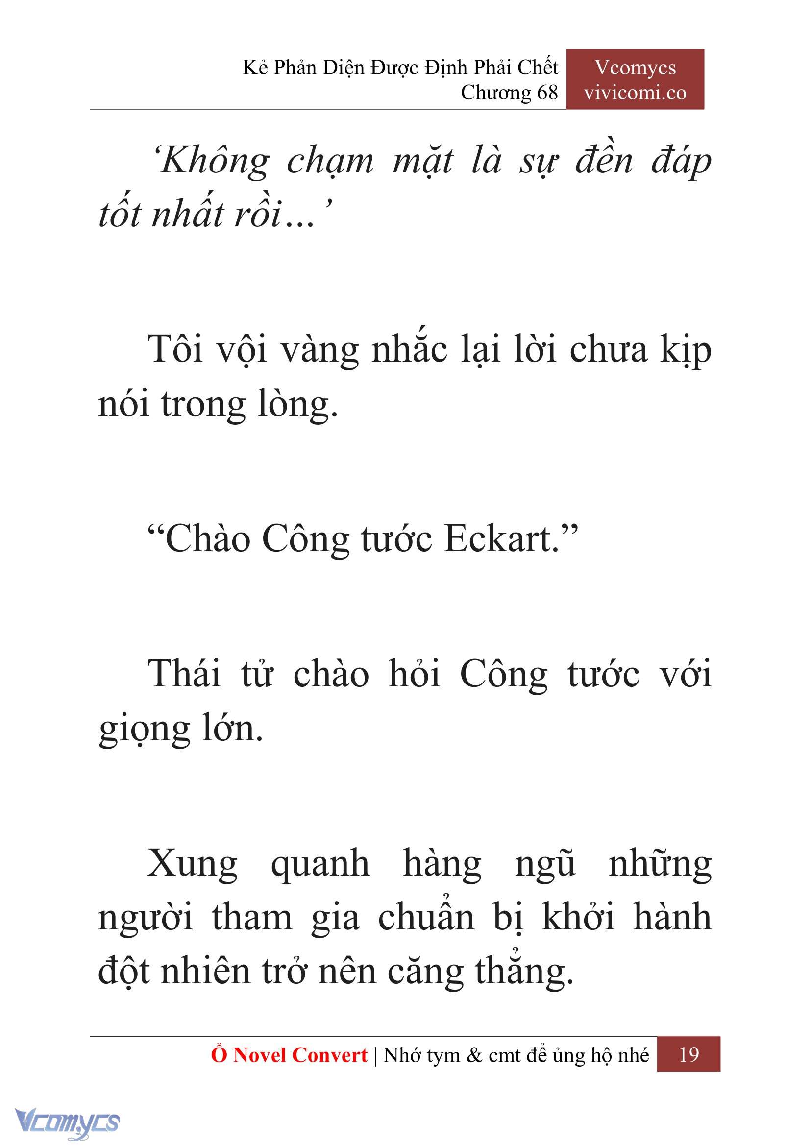 [Novel] Kẻ Phản Diện Được Định Phải Chết Chap 68 - Next Chap 69