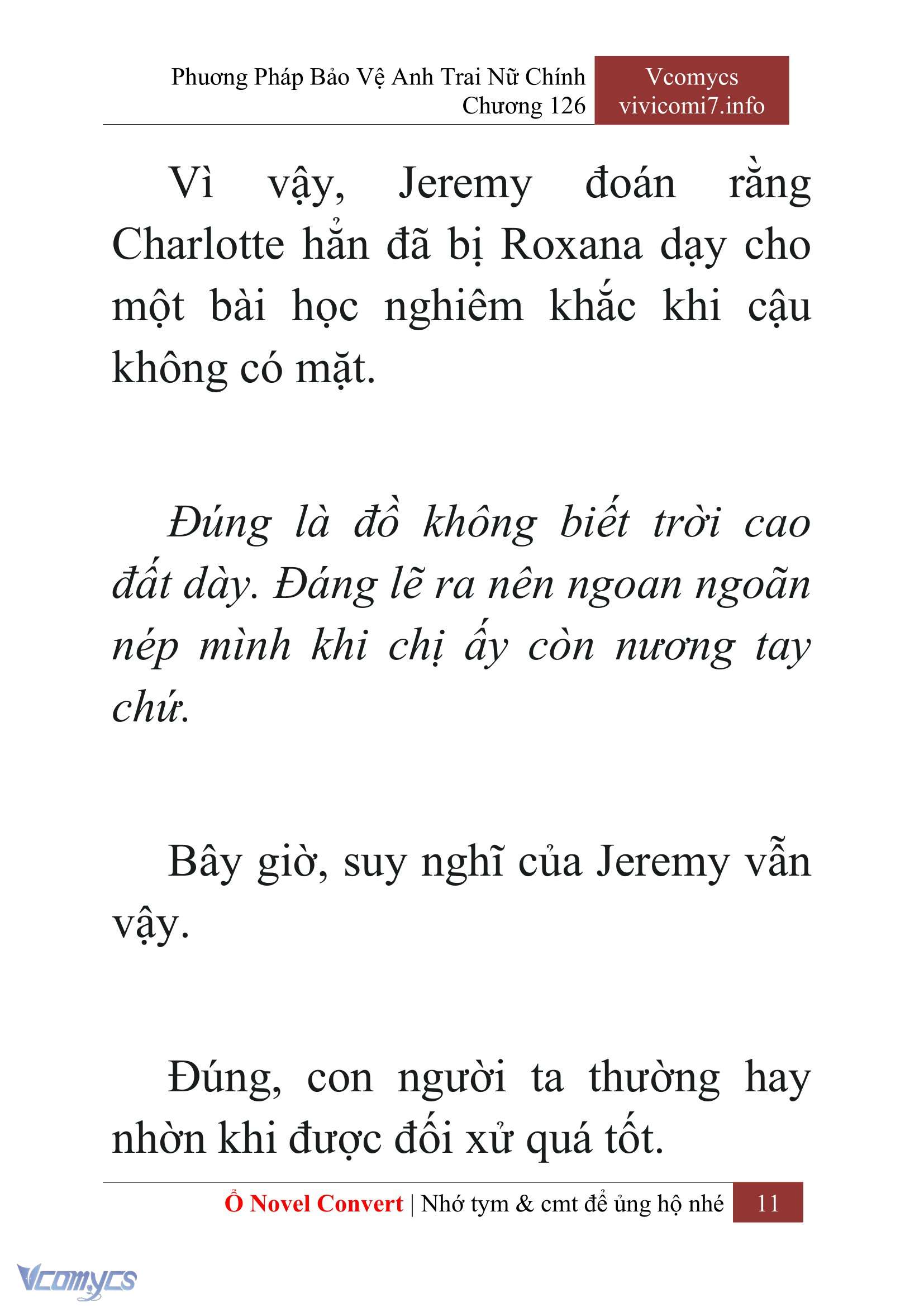 [Novel] Phương Pháp Bảo Vệ Anh Trai Nữ Chính Chap 126 - Trang 2