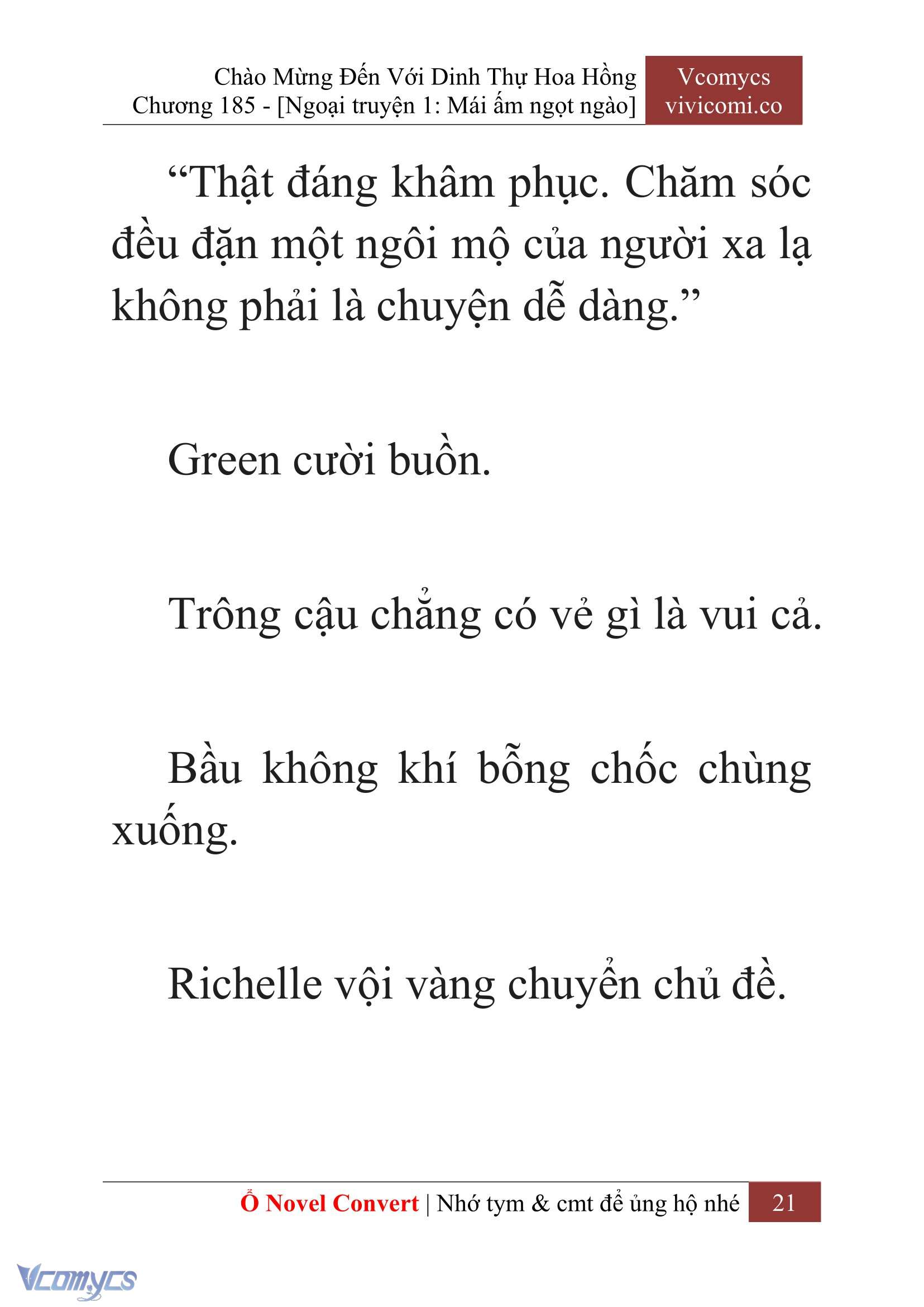 [Novel] Chào Mừng Đến Với Dinh Thự Hoa Hồng Chap 185 - Trang 2