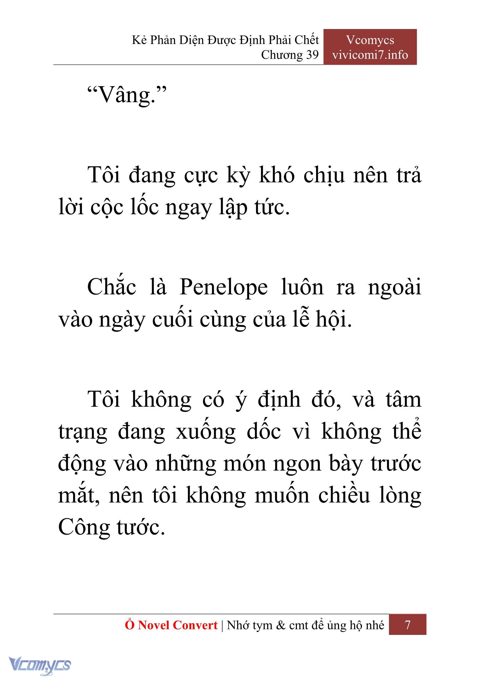 [Novel] Kẻ Phản Diện Được Định Phải Chết Chap 39 - Trang 2