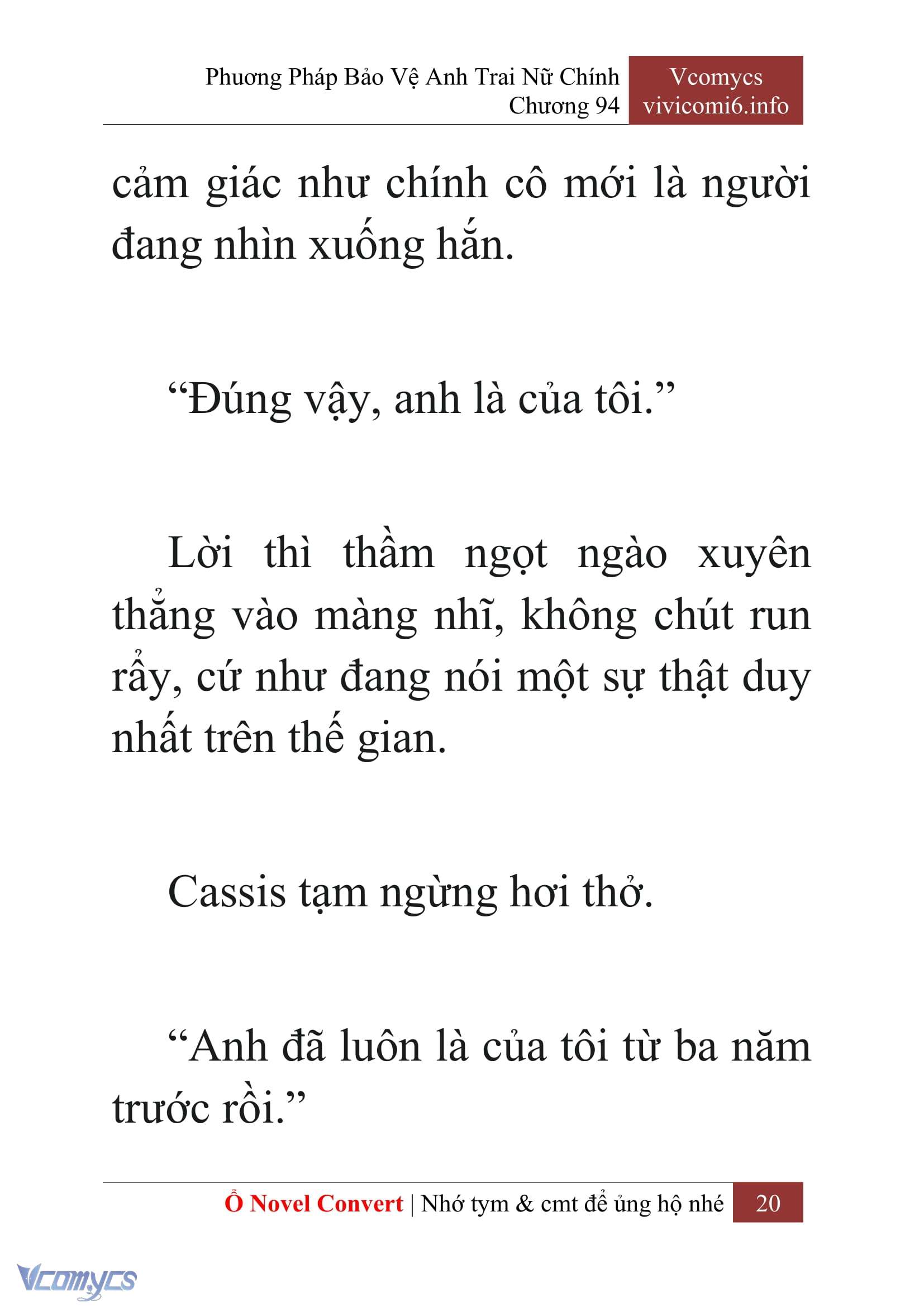 [Novel] Phương Pháp Bảo Vệ Anh Trai Nữ Chính Chap 94 - Trang 2