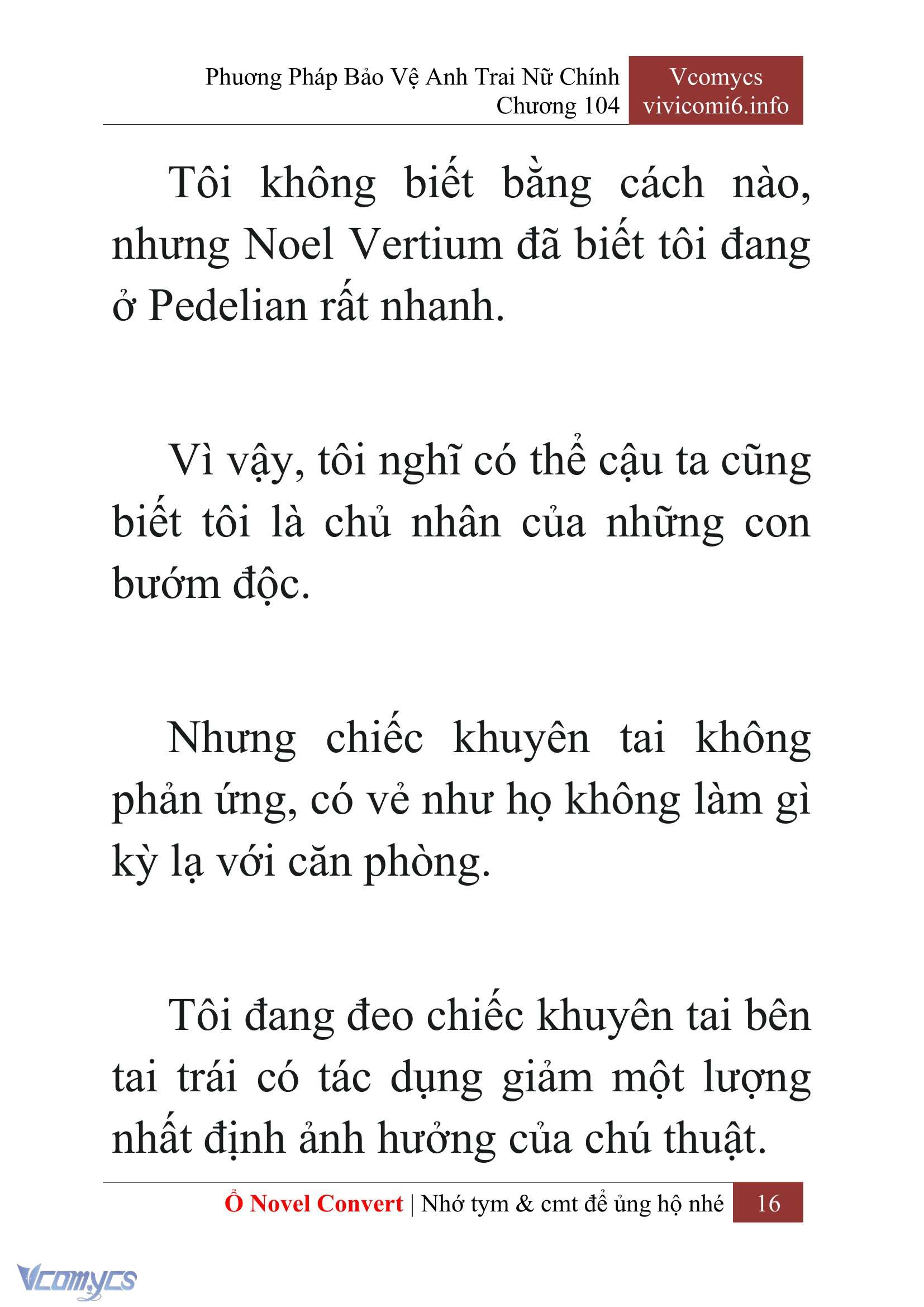 [Novel] Phương Pháp Bảo Vệ Anh Trai Nữ Chính Chap 104 - Trang 2