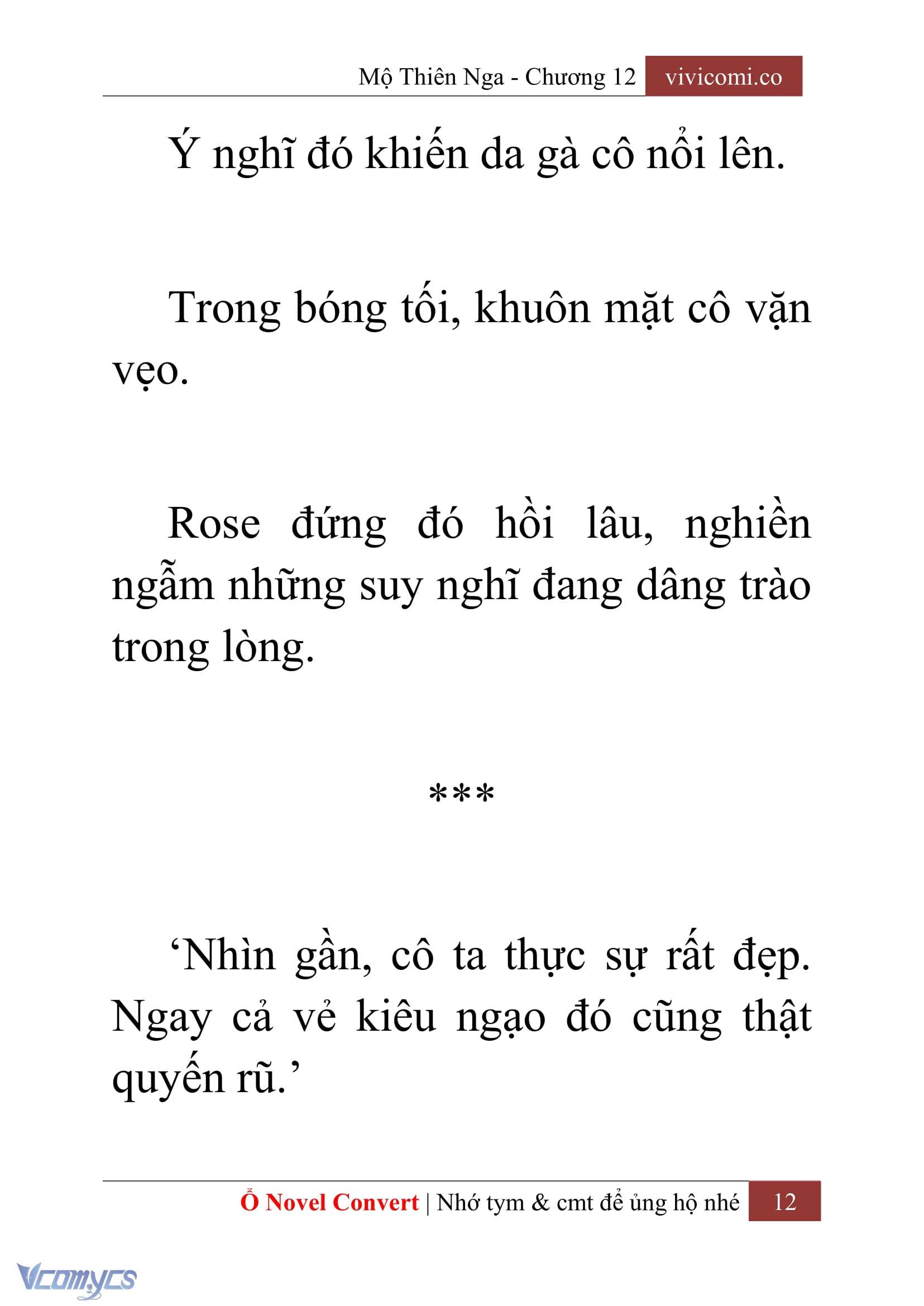 [Novel] Mộ Thiên Nga Chap 12 - Trang 2