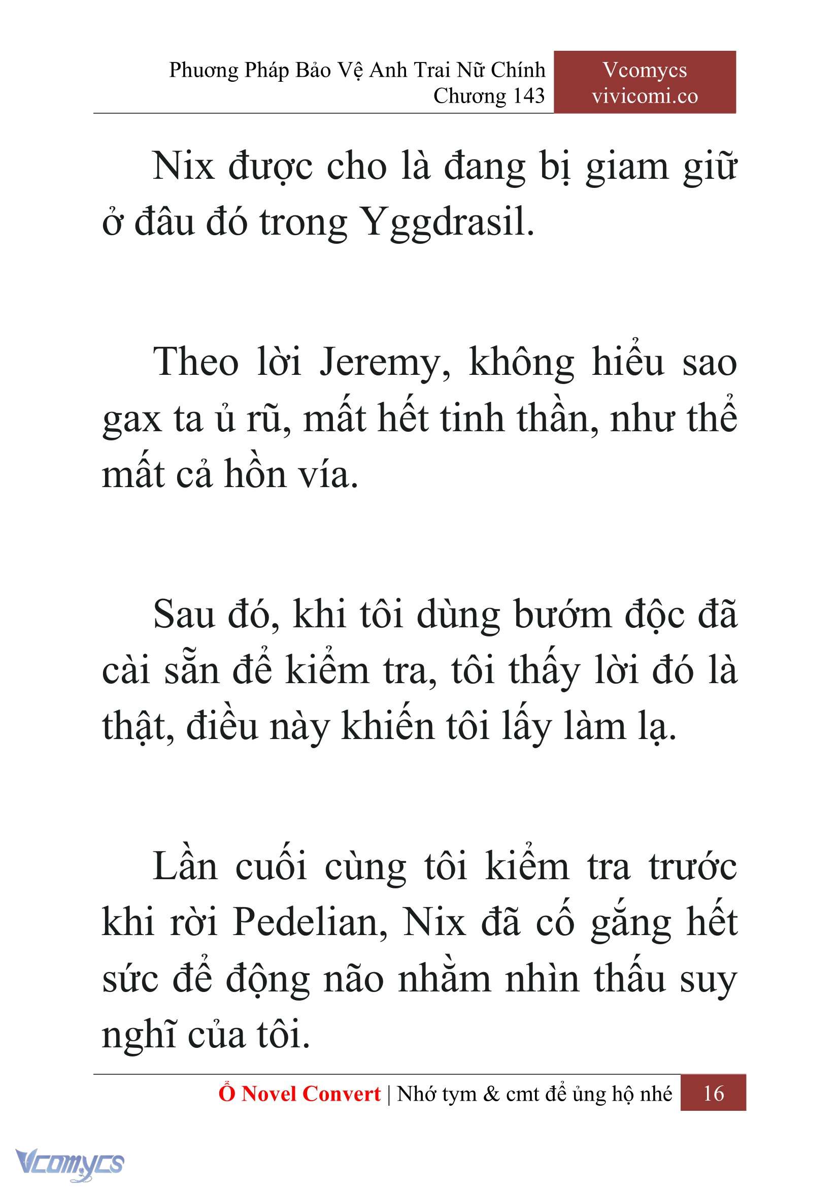 [Novel] Phương Pháp Bảo Vệ Anh Trai Nữ Chính Chap 143 - Trang 2