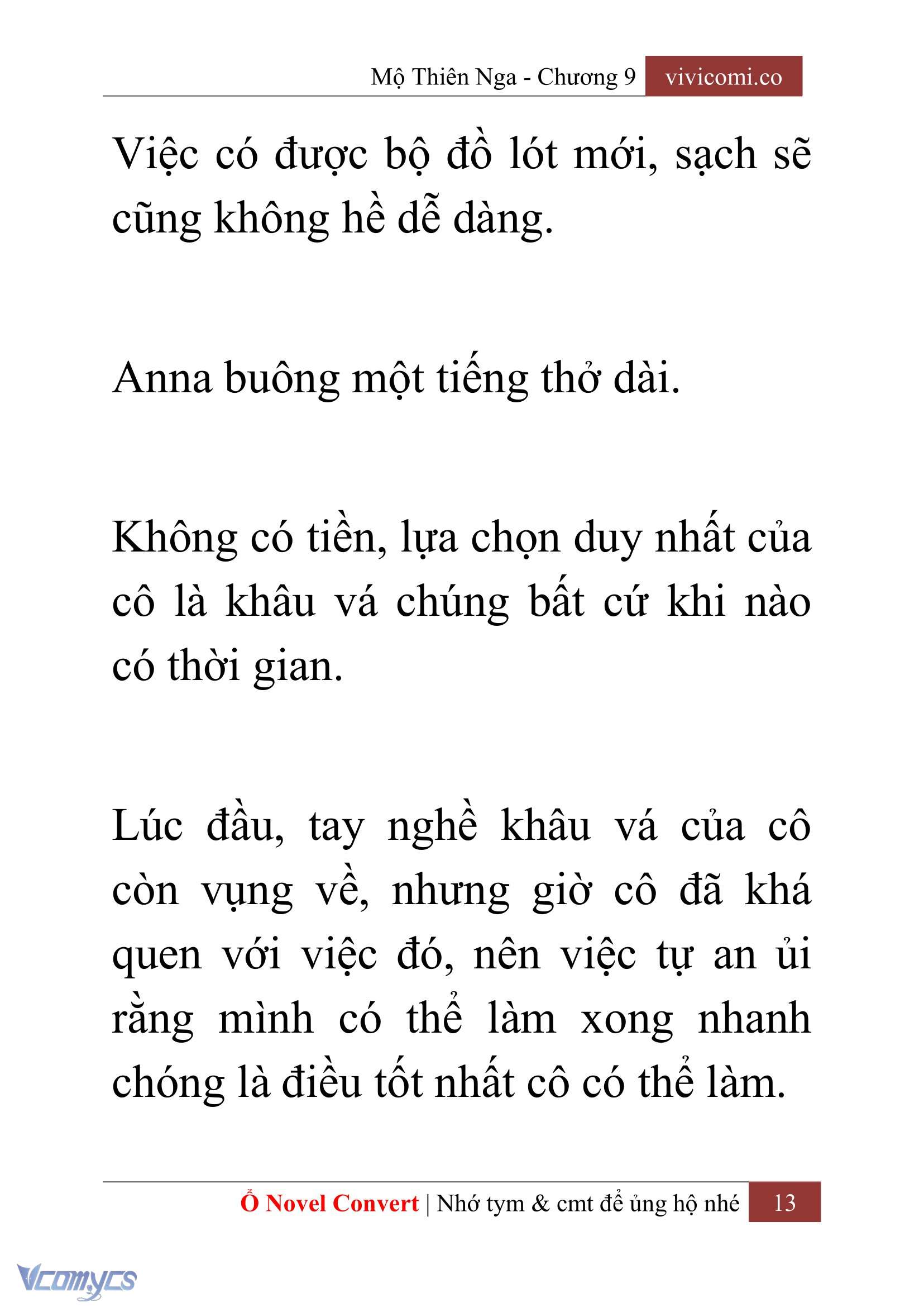 [Novel] Mộ Thiên Nga Chap 9 - Next Chap 10