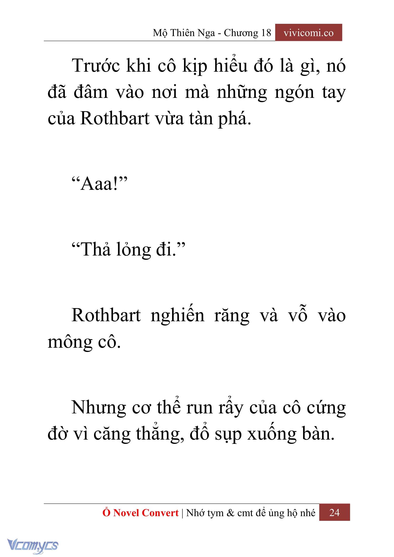 [Novel] Mộ Thiên Nga Chap 18 - Trang 2