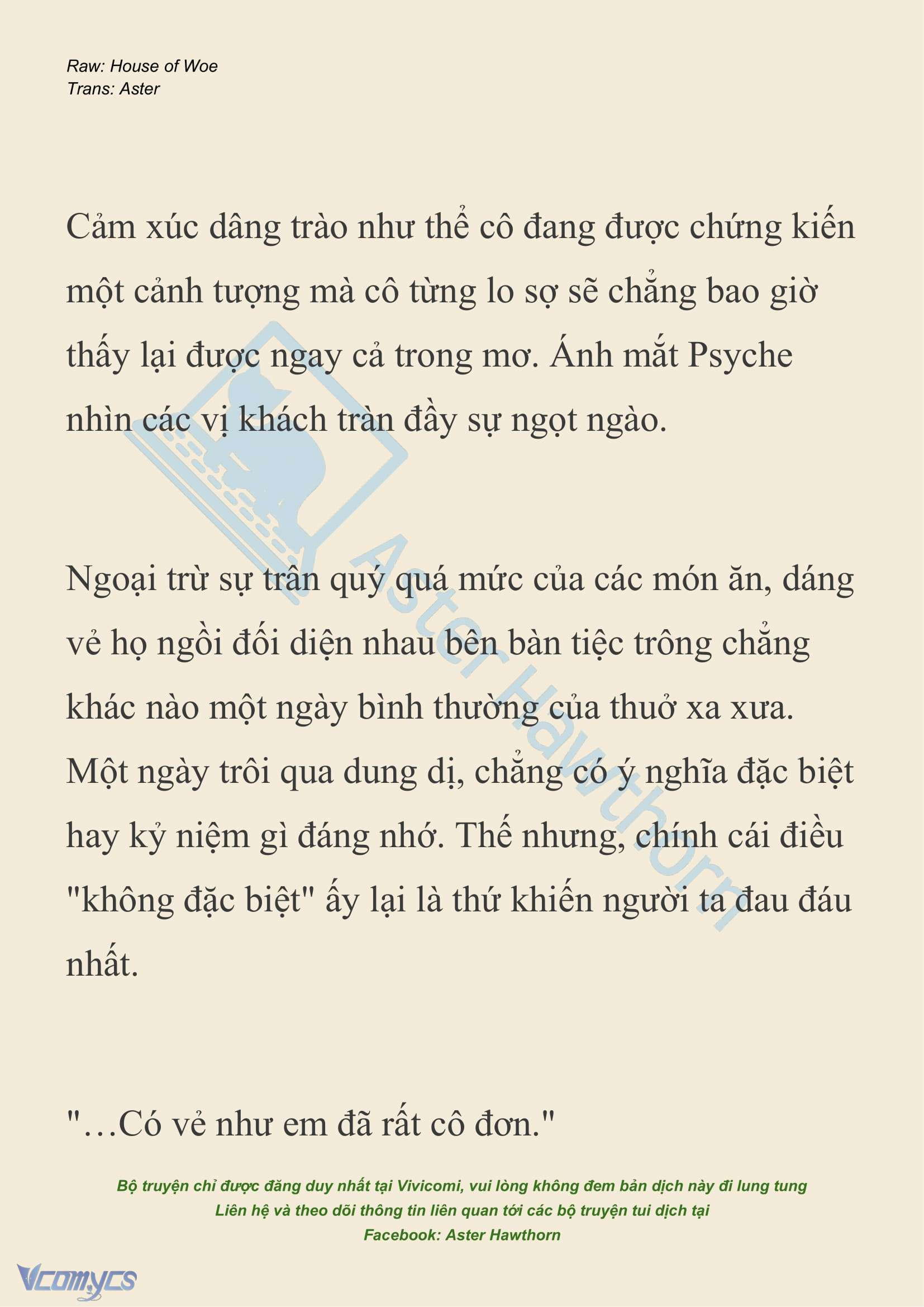 [NOVEL] Dành Cho Các Nữ Thần: Dành cho Psyche Chap 33 - Trang 2