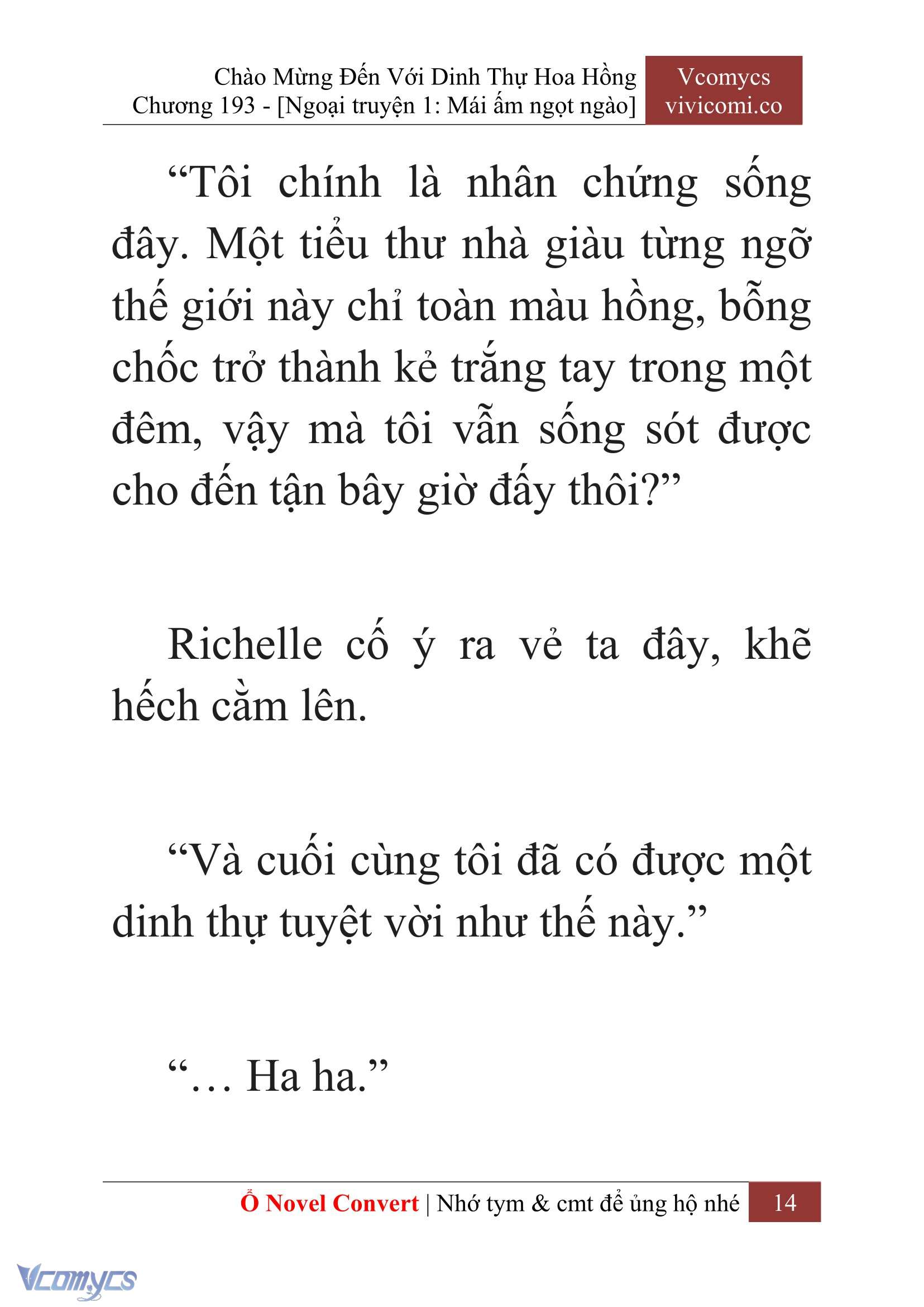 [Novel] Chào Mừng Đến Với Dinh Thự Hoa Hồng Chap 193 - Trang 2
