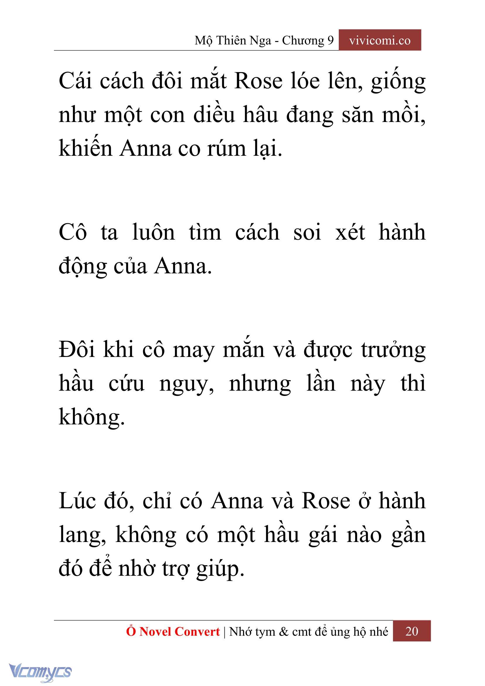 [Novel] Mộ Thiên Nga Chap 9 - Next Chap 10