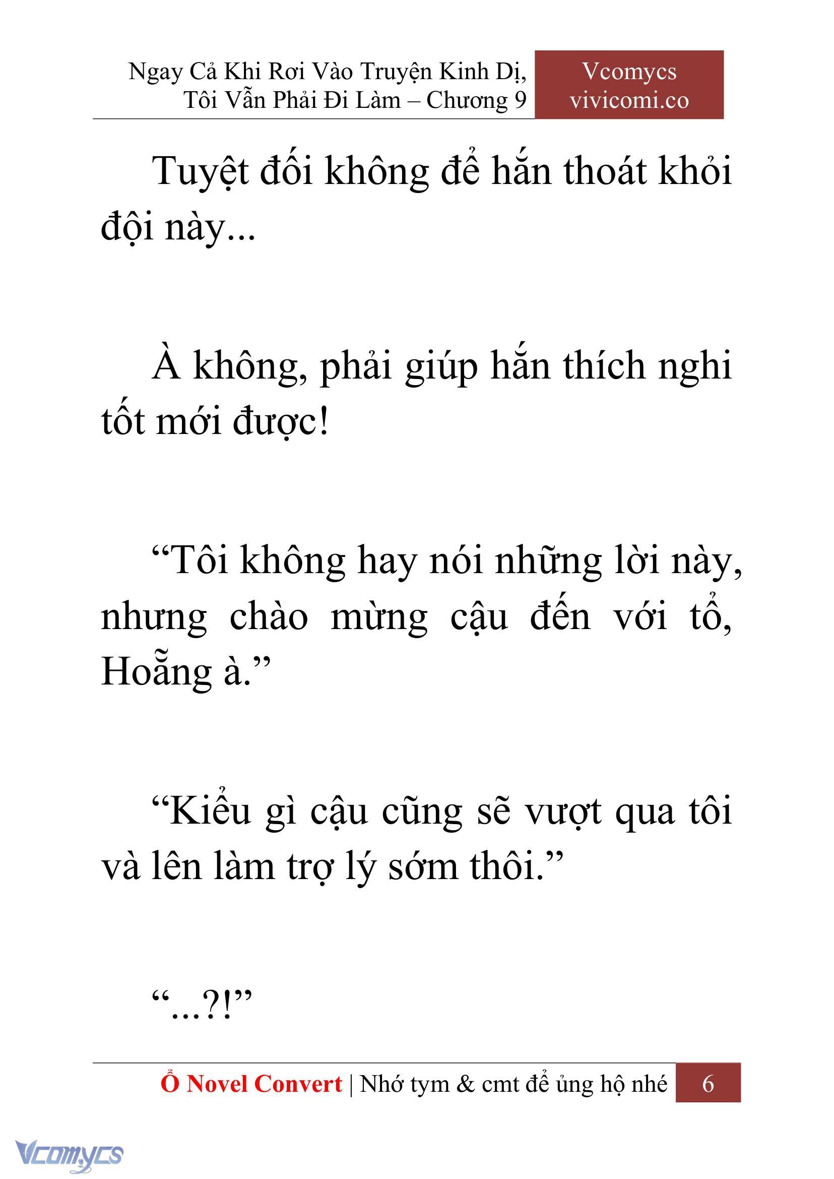 [Novel] Ngay Cả Khi Rơi Vào Truyện Kinh Dị, Tôi Vẫn Phải Đi Làm Chap 9 - Trang 2