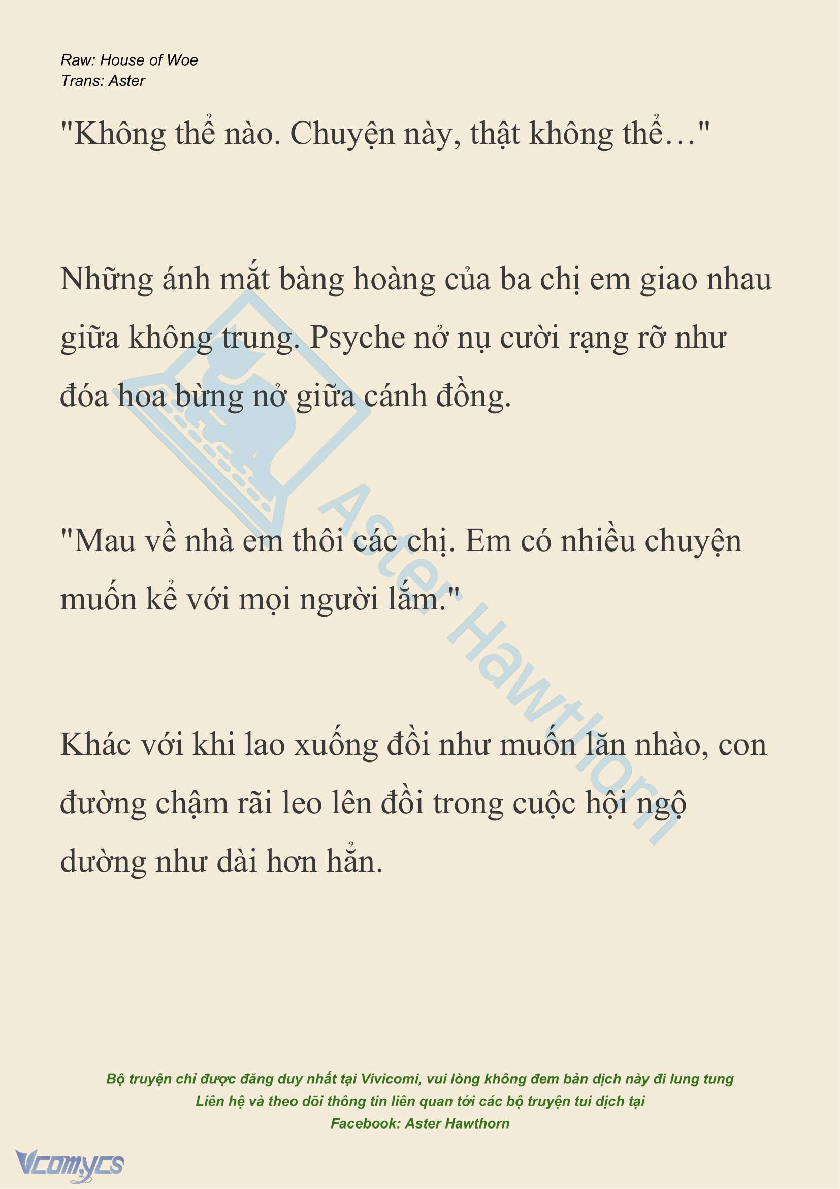 [NOVEL] Dành Cho Các Nữ Thần: Dành cho Psyche Chap 31 - Trang 2
