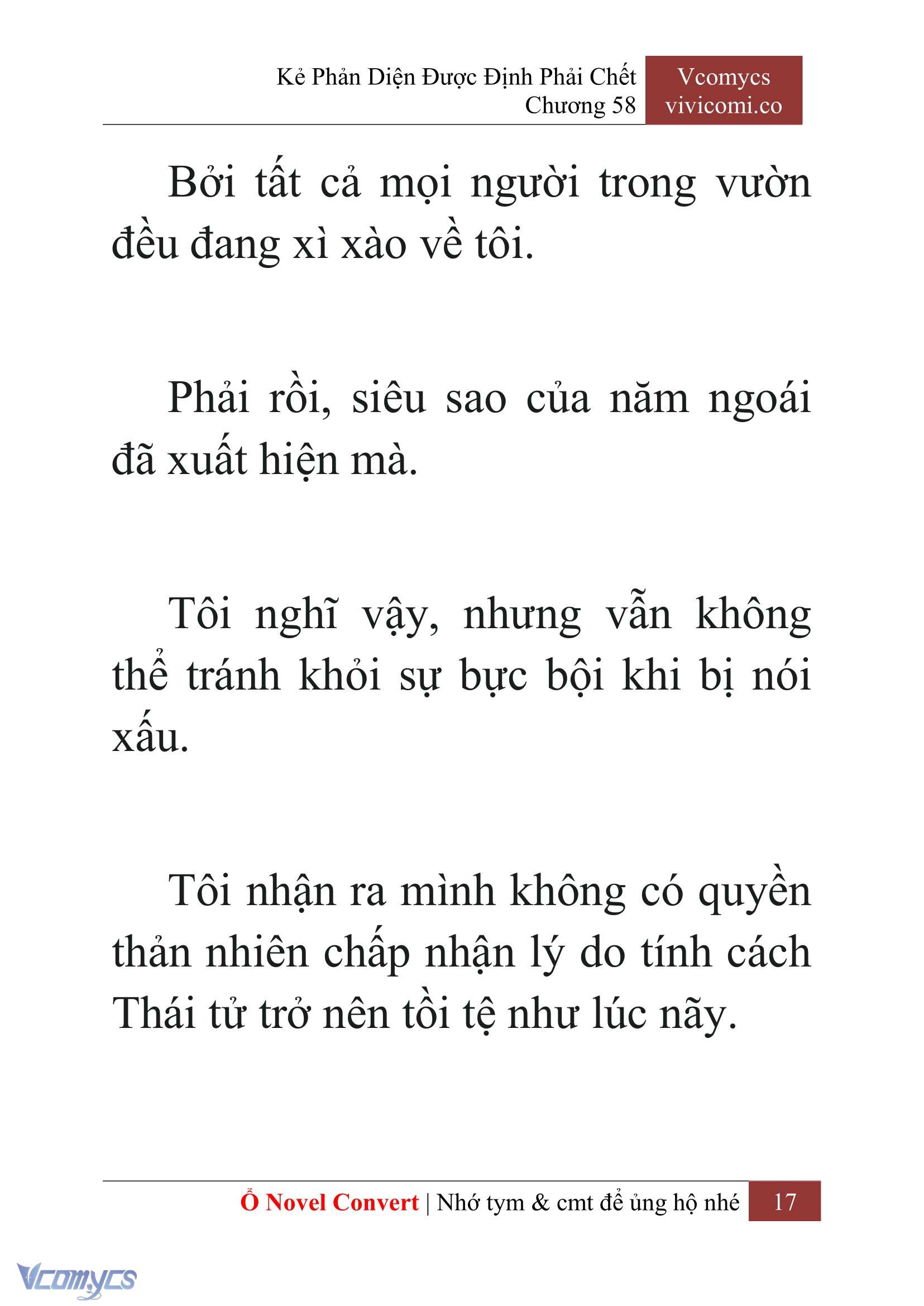 [Novel] Kẻ Phản Diện Được Định Phải Chết Chap 58 - Trang 2