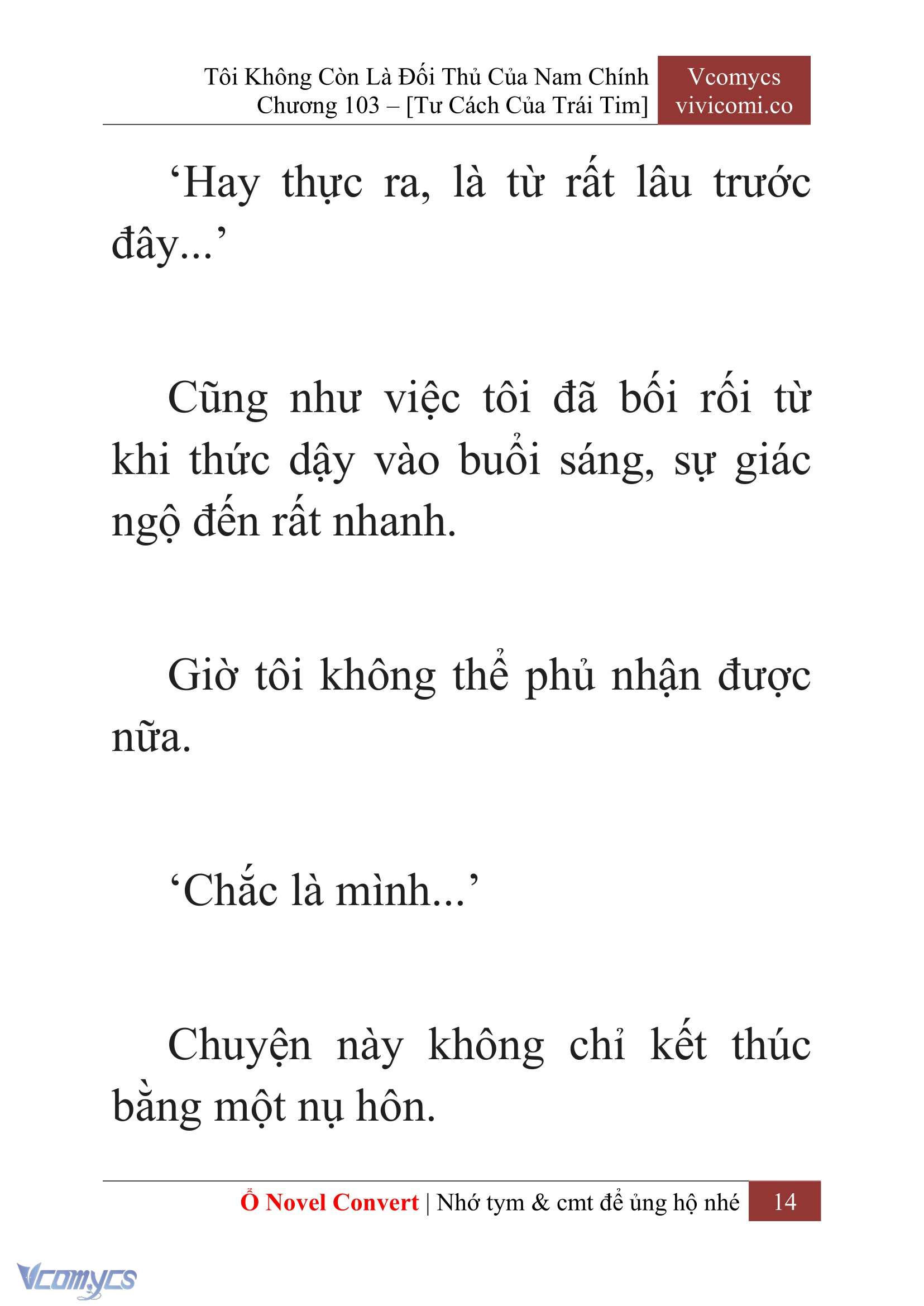 [Novel] Tôi Không Còn Là Đối Thủ Của Nam Chính Chap 103 - Trang 2